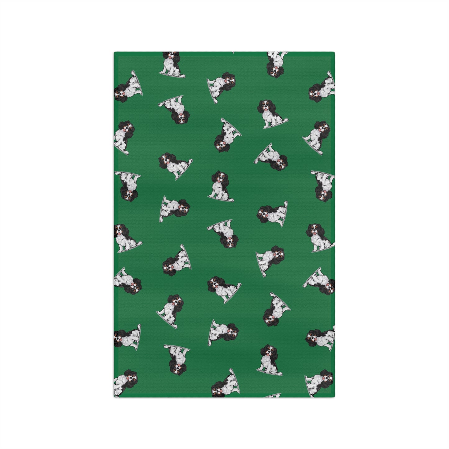 Tricolor Cavalier King Charles Spaniel Dog Microfiber Tea Towel Kitchen Hand Towels with Pet Dogs Cavaliers Puppy Print Home Decor Gifts