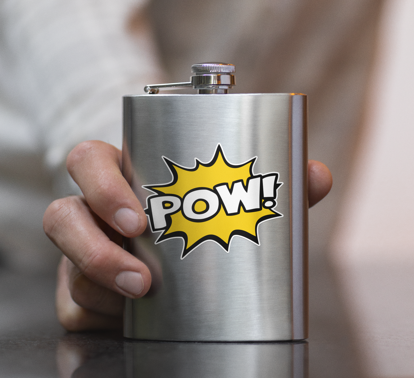 3" Pow! Comic Book Super Hero Sticker - Waterproof, Fade-Resistant Decal Stickers