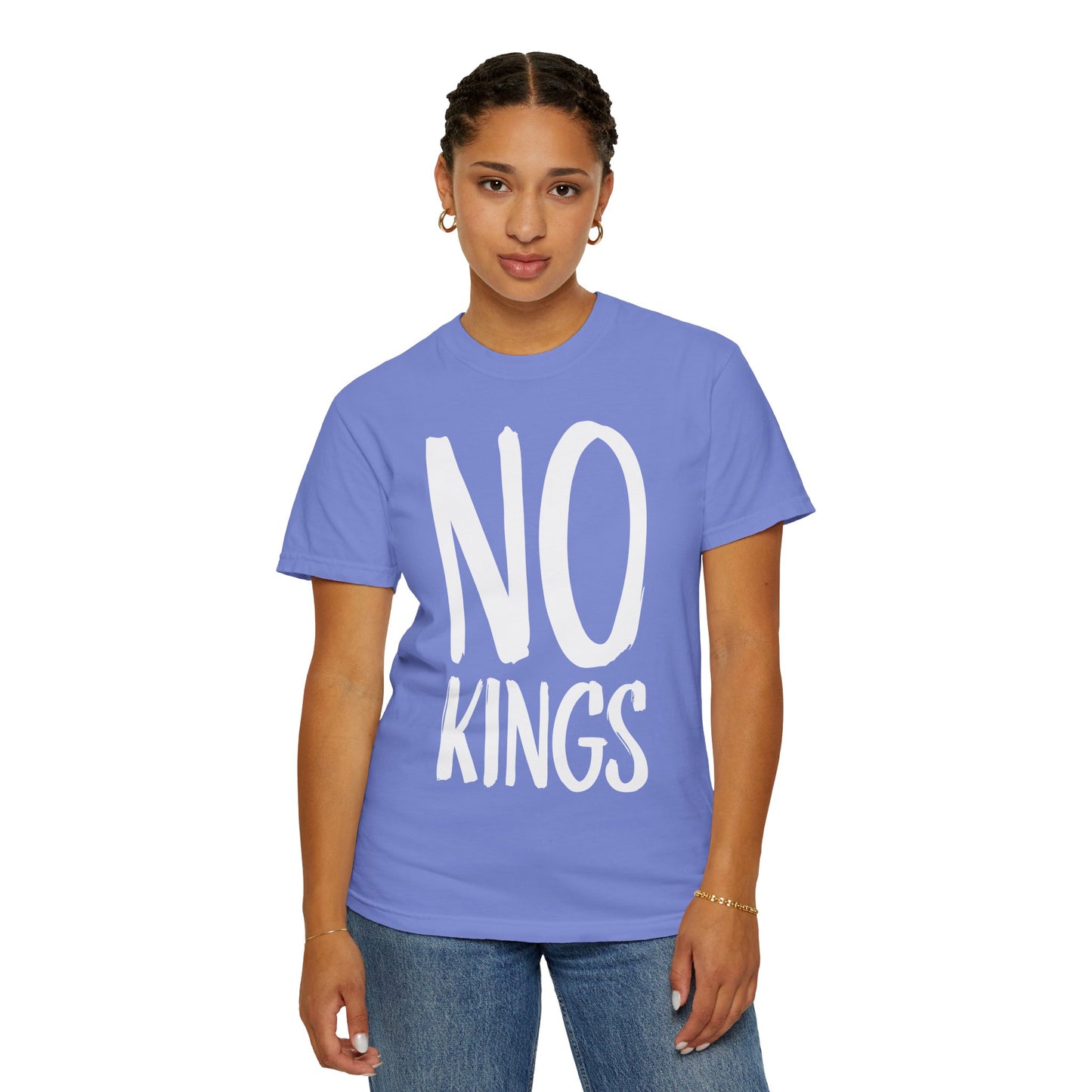 No Kings Political Protest Unisex T-shirt - Activist Tee, Revolution Shirt, Anti-authority Tee, Leftist Liberal Statement Apparel, Activism