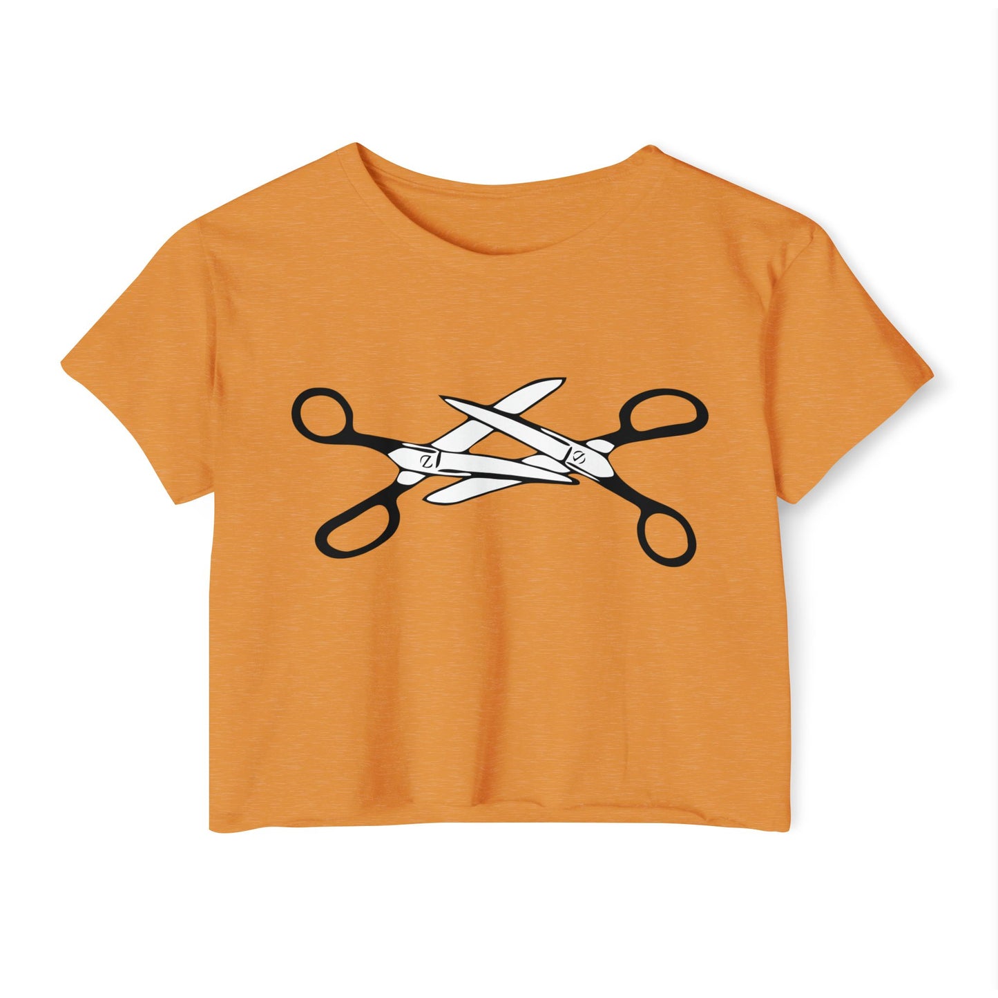 Scissors Crop Top, Womens LGBTQIA Summer Pride Festival Cropped Tee, Funny Lesbian Gay Queer Apparel Scissors