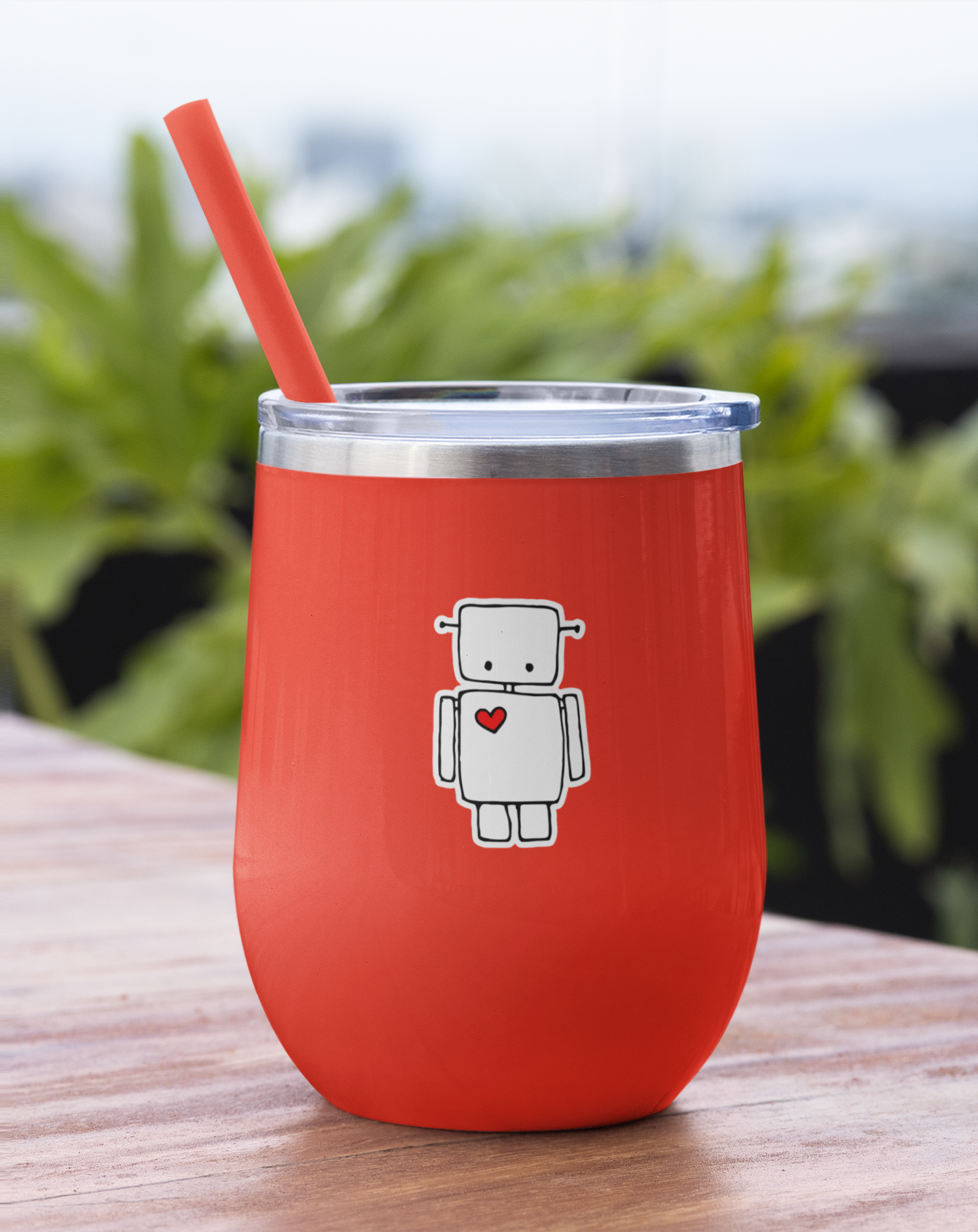 Small 2" Cute Robot Heart Sticker Bundle - Waterproof, Fade-Resistant Decal Stickers Robots