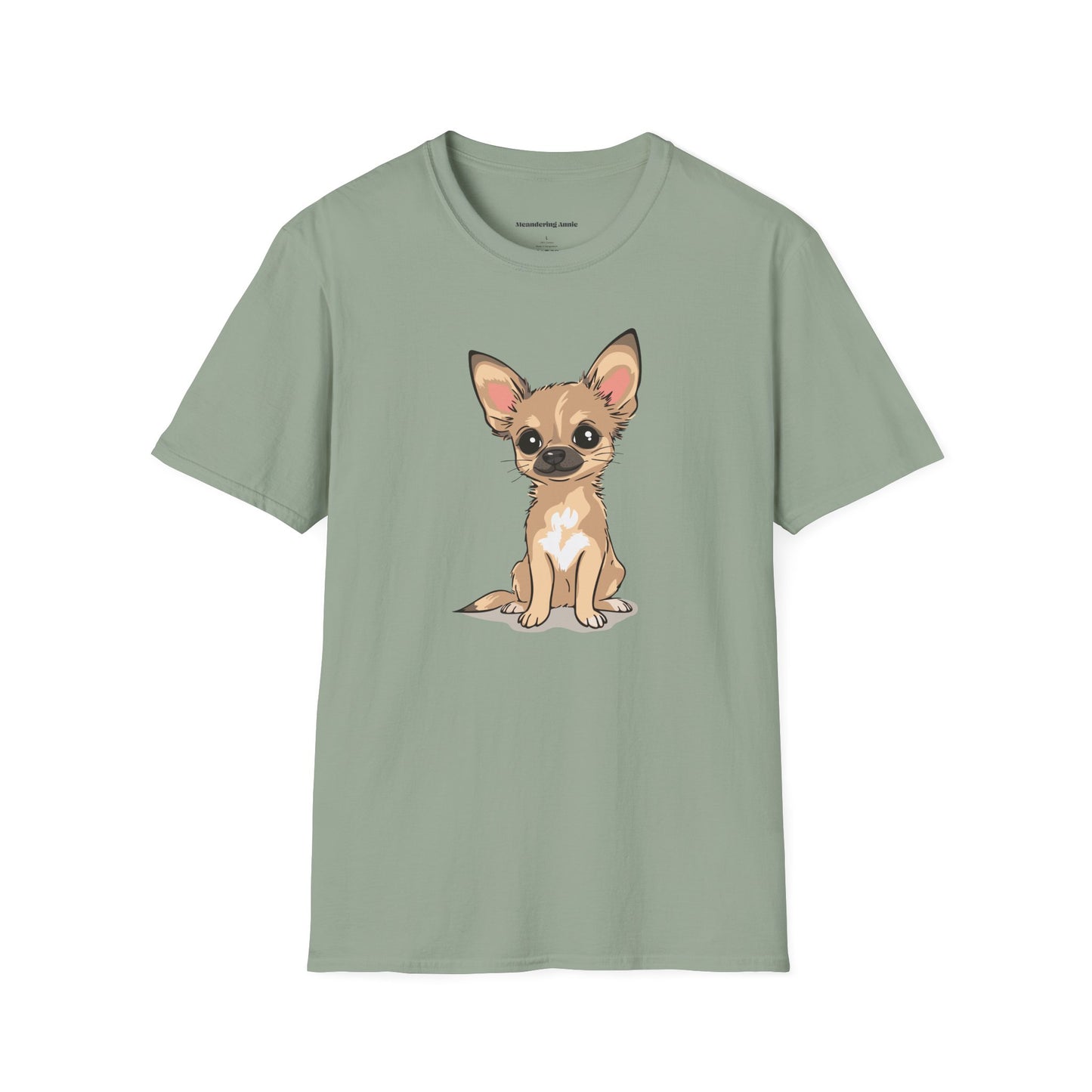 Twila Chihuahua Puppy Dog T-Shirt - Mens Womens Unisex Cotton Chihuahuas Dogs Pet Short Sleeve Tee Puppies Design Shirts