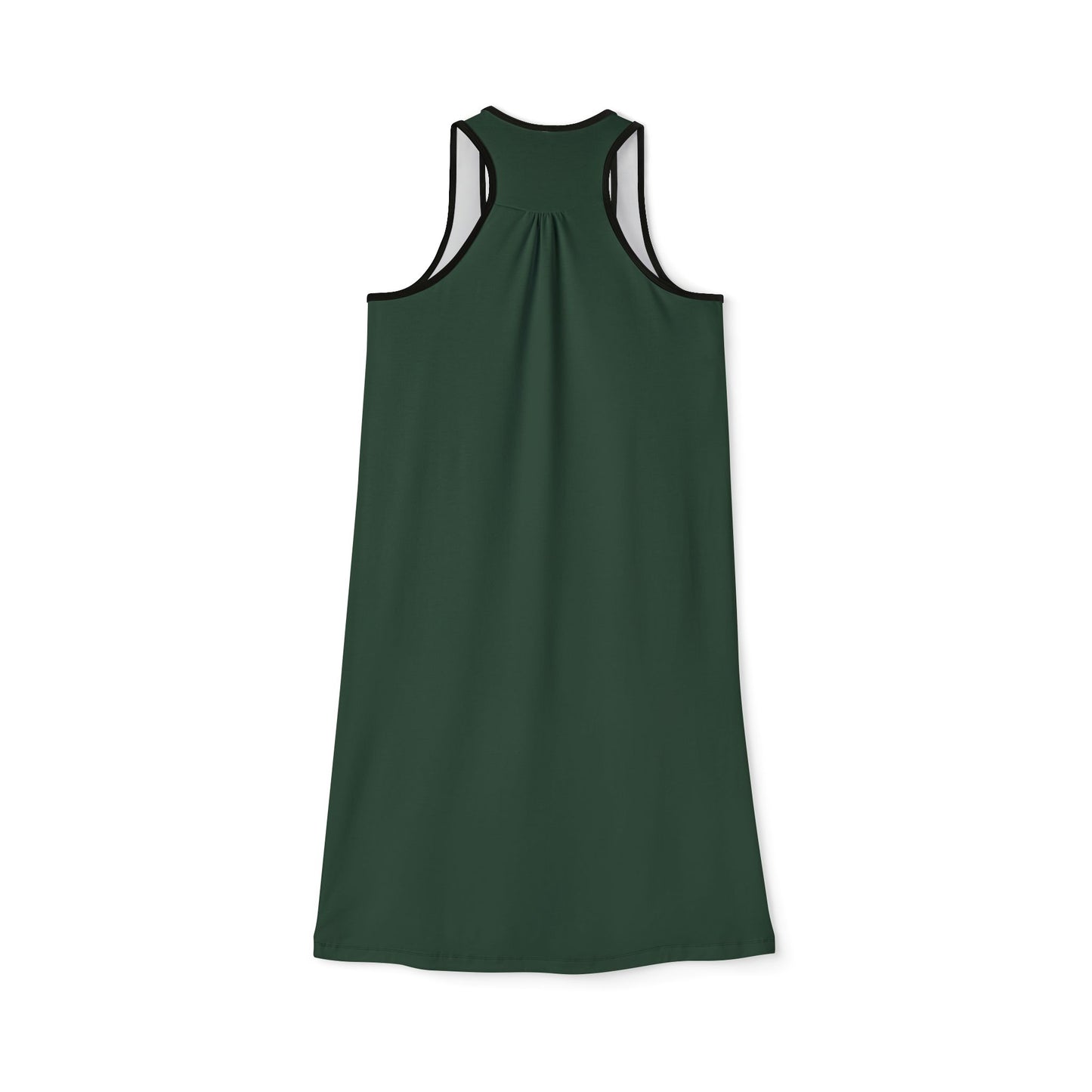 She Turned Me Into A Newt Women's Racerback Dress, Green Summer Tank Top Dress