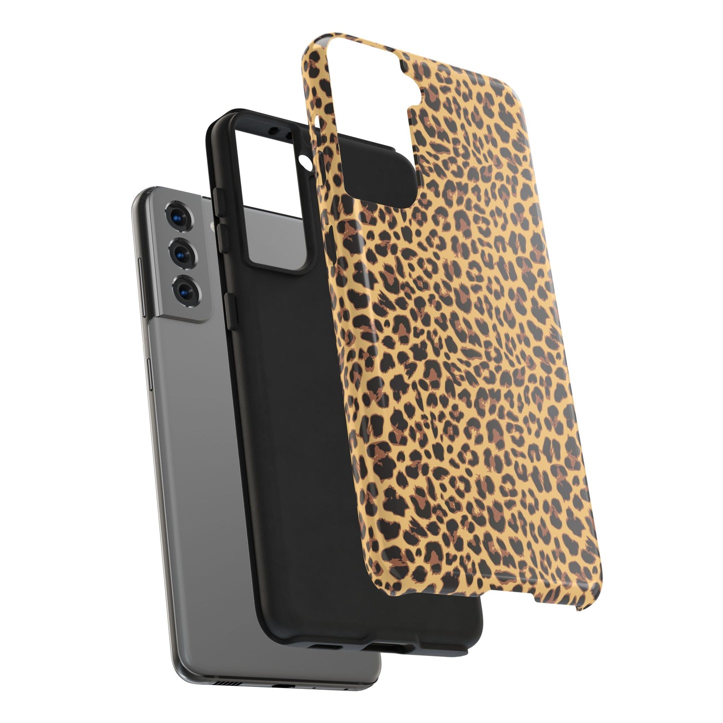 Leopard Print Cell Phone Case, Tough Phone Cases, Safari Cheetah Animal Print Pattern
