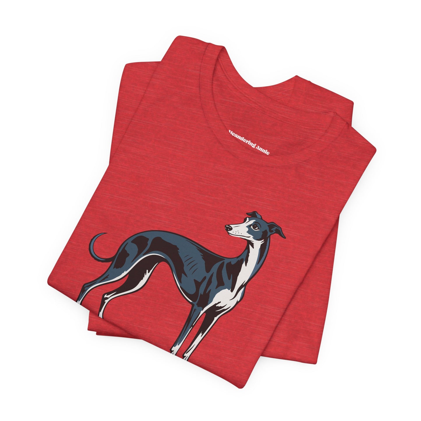 Greyhound Dog Illustration T-Shirt | Pet Owner Breed Cotton Tee, Unisex Short Sleeve Dogs Shirts, Mens Womens Apparel