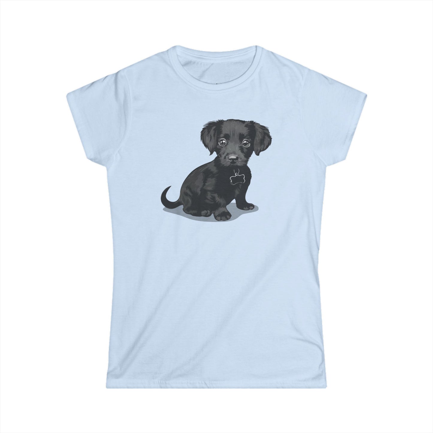 Chiweenie Puppy Dog Women's Semi-Fitted T-Shirt, Chihuahua Dachshund Mix Dogs Tee, Furbaby Pet Owner Gifts, Gift for Dog Moms