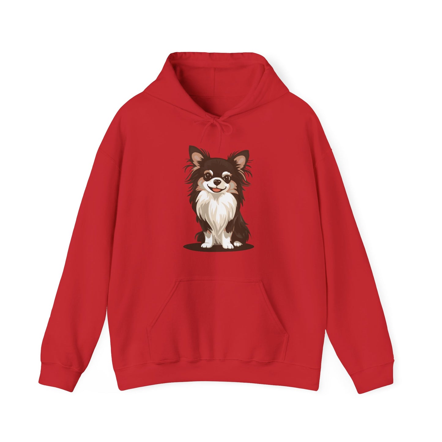 Long Haired Chihuahua Pullover Hoodie Hooded Sweatshirt Cute Chihuahuas Puppy Dog Pet Print Men Women Unisex