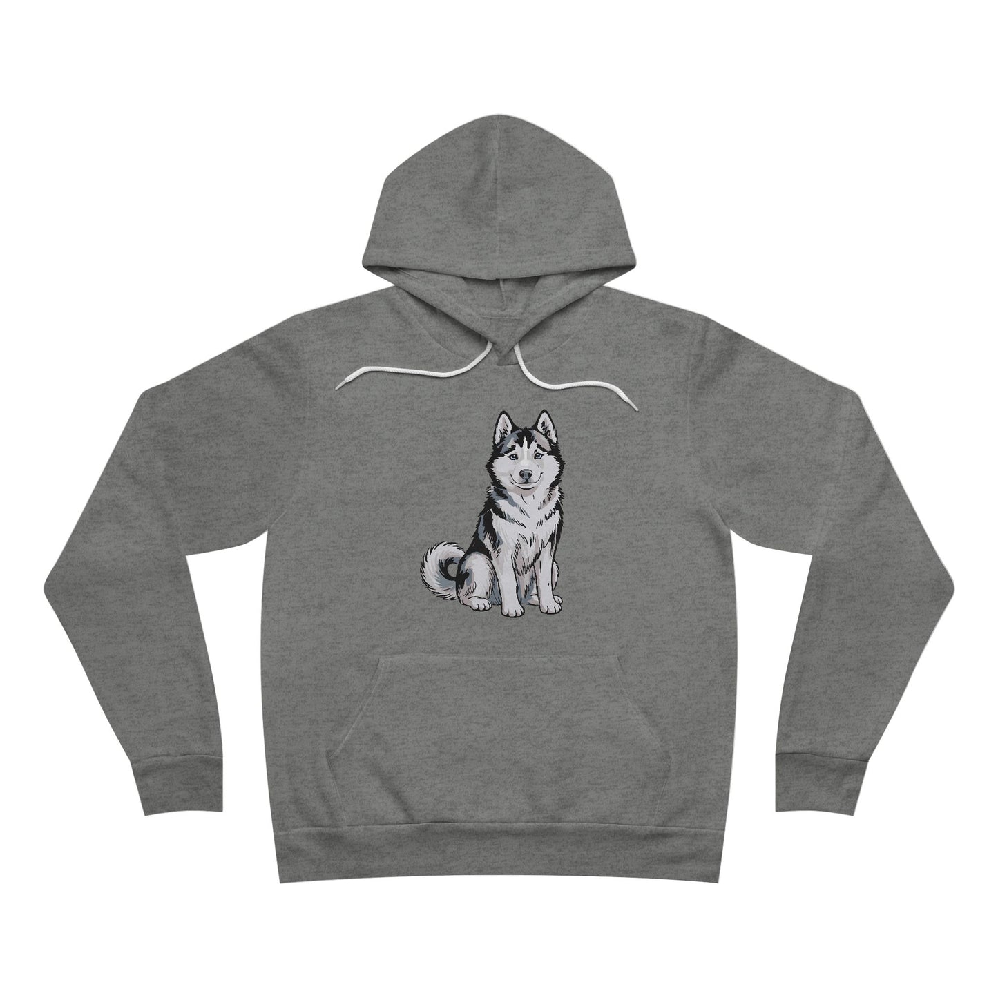 Siberian Husky Dog Illustration Hoodie | Huskies Slef Dogs Graphic Pullover Hooded Sweatshirt, Pet Owner Apparel