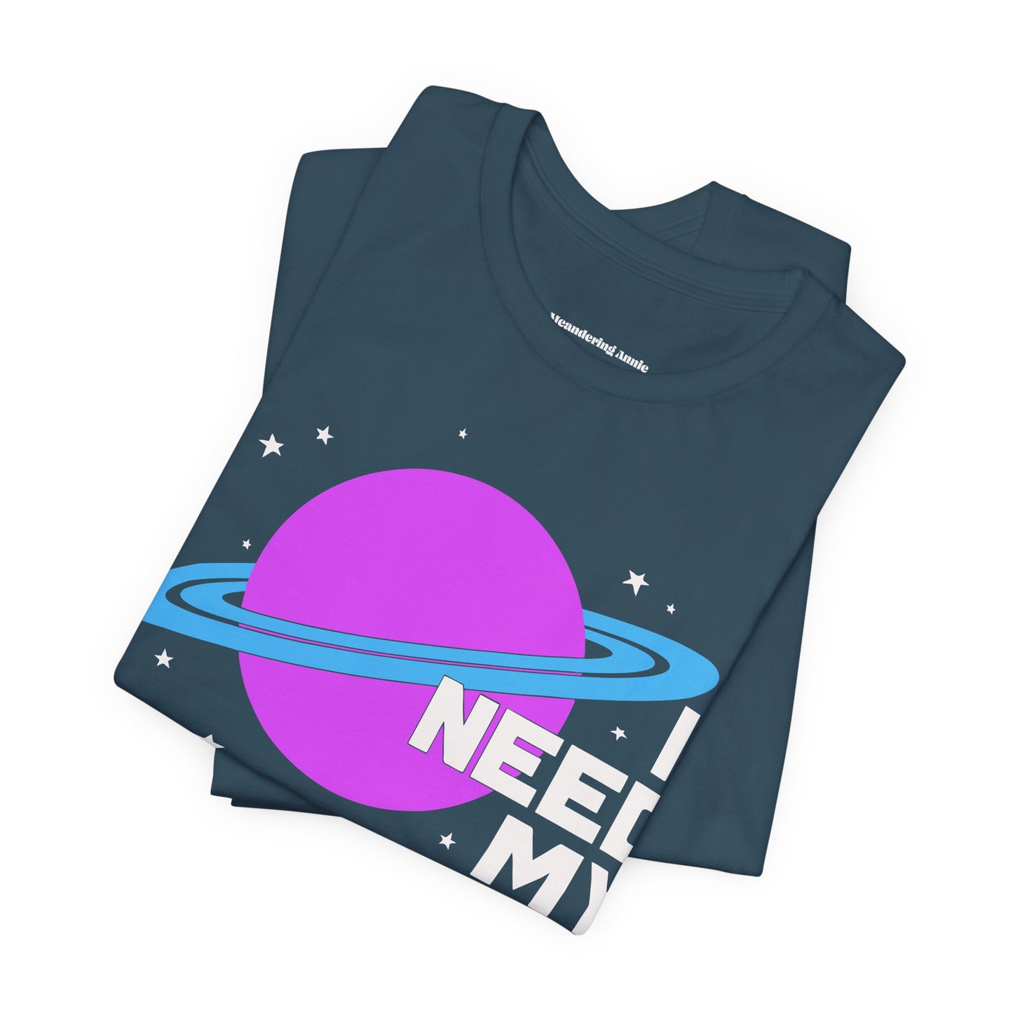 I Need My Space T-Shirt | Planet Graphic, Retro Space Typography, Funny Introvert Outerspace Tee