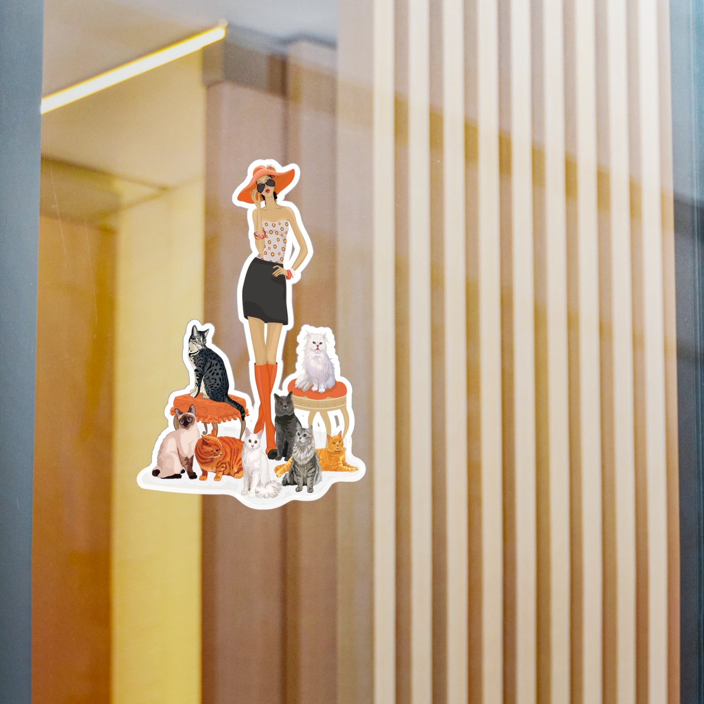 Childless Cat Lady Vinyl Sticker Kiss-Cut Vinyl Decals - Childfree Crazy Cat Ladies