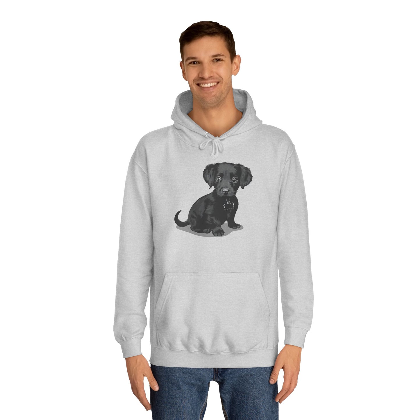 Chiweenie Puppy Dog Graphic Unisex Hoodie, Chihuahua Dachshund Mix Dogs Pullover Hooded Sweatshirt, Dog Lover Gift, Dog Mom Dad Present