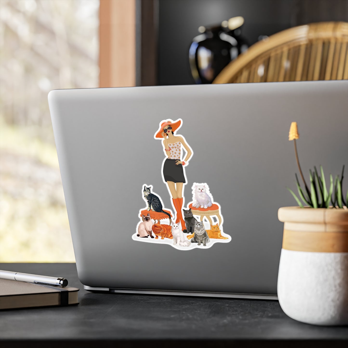 Childless Cat Lady Vinyl Sticker Kiss-Cut Vinyl Decals - Childfree Crazy Cat Ladies