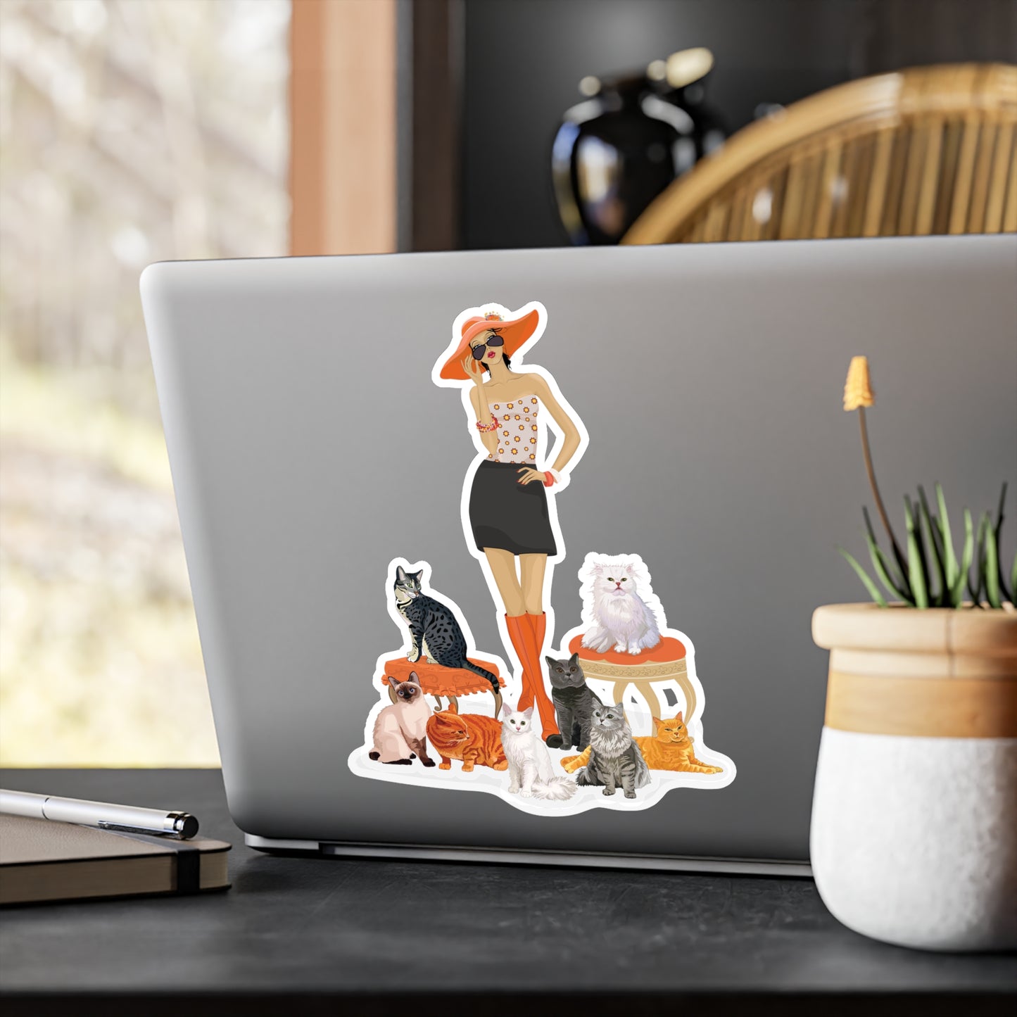 Childless Cat Lady Vinyl Sticker Kiss-Cut Vinyl Decals - Childfree Crazy Cat Ladies