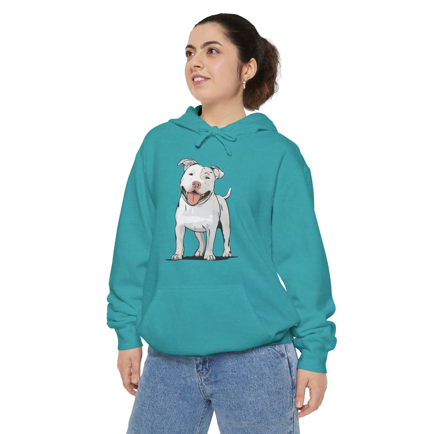 American Pit Bull Terrier Dog Hoodie, Cozy Pullover Hooded Sweatshirt, Pitbull Dogs Hoodies Sweatshirts