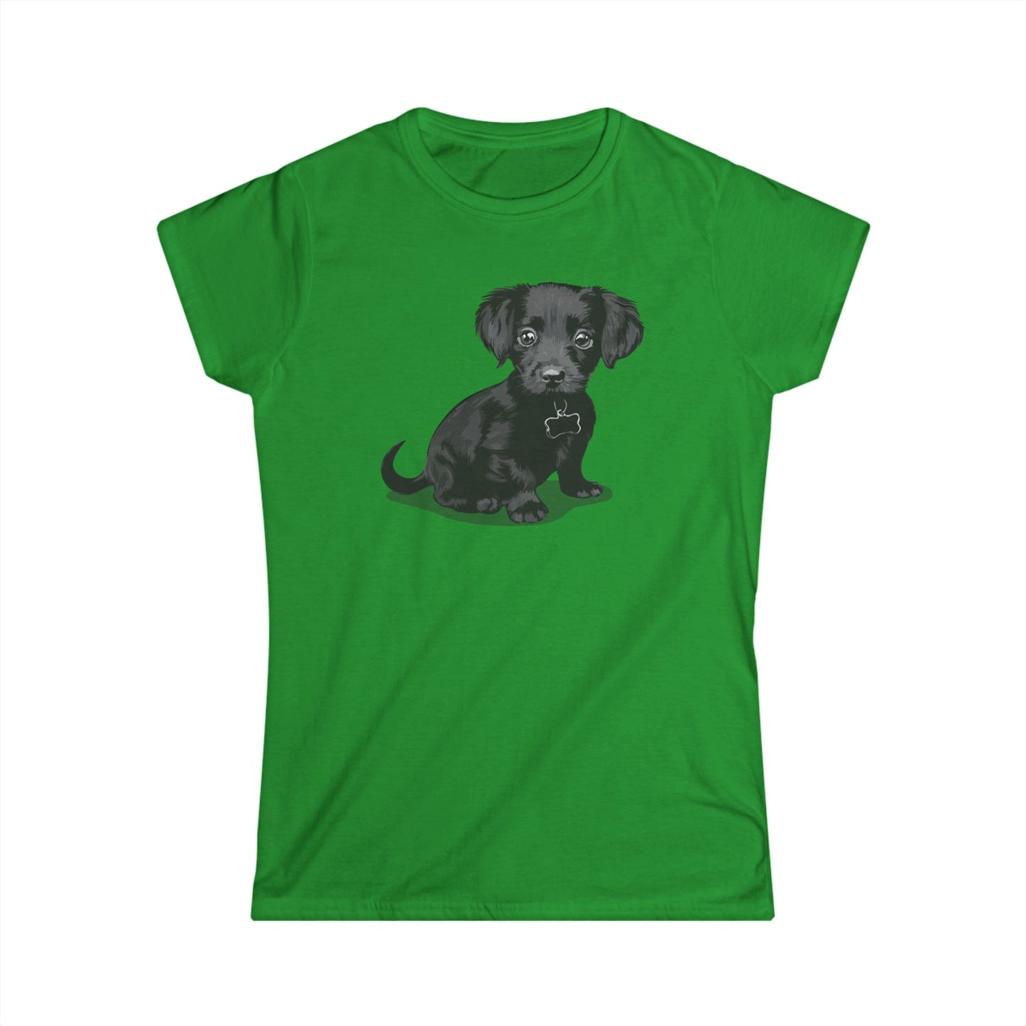 Chiweenie Puppy Dog Women's Semi-Fitted T-Shirt, Chihuahua Dachshund Mix Dogs Tee, Furbaby Pet Owner Gifts, Gift for Dog Moms