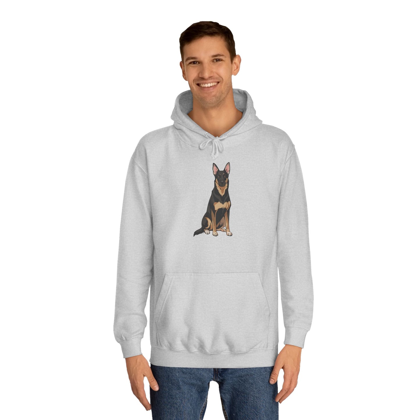 Buddy German Shepherd Dog Unisex Hoodie Pullover Hooded Sweatshirt, Dog Lover Gift, Pet Owner Clothing, Cozy Winter Apparel