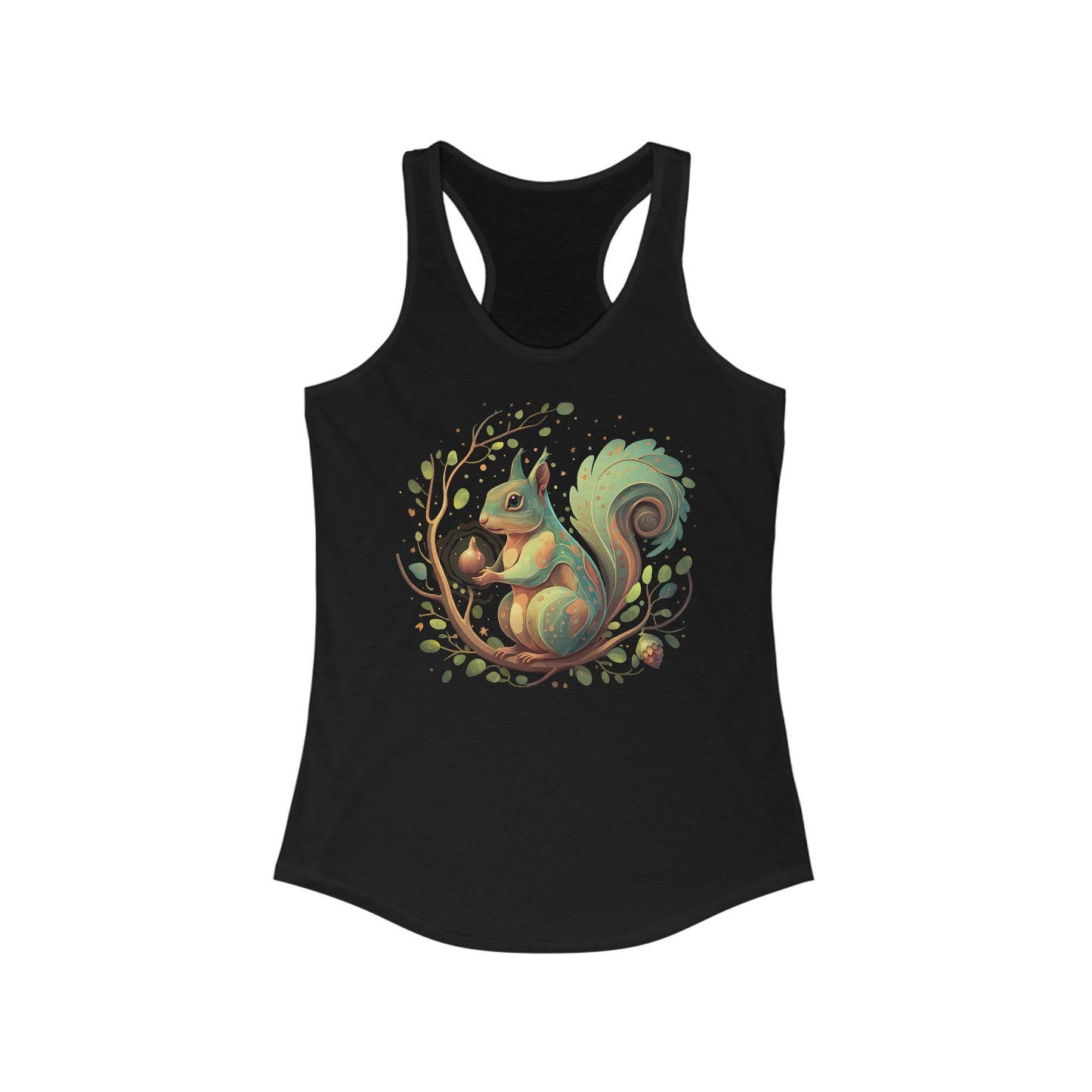 Magical Forest Squirrel  Tank Top Women's Ideal Racerback Tank