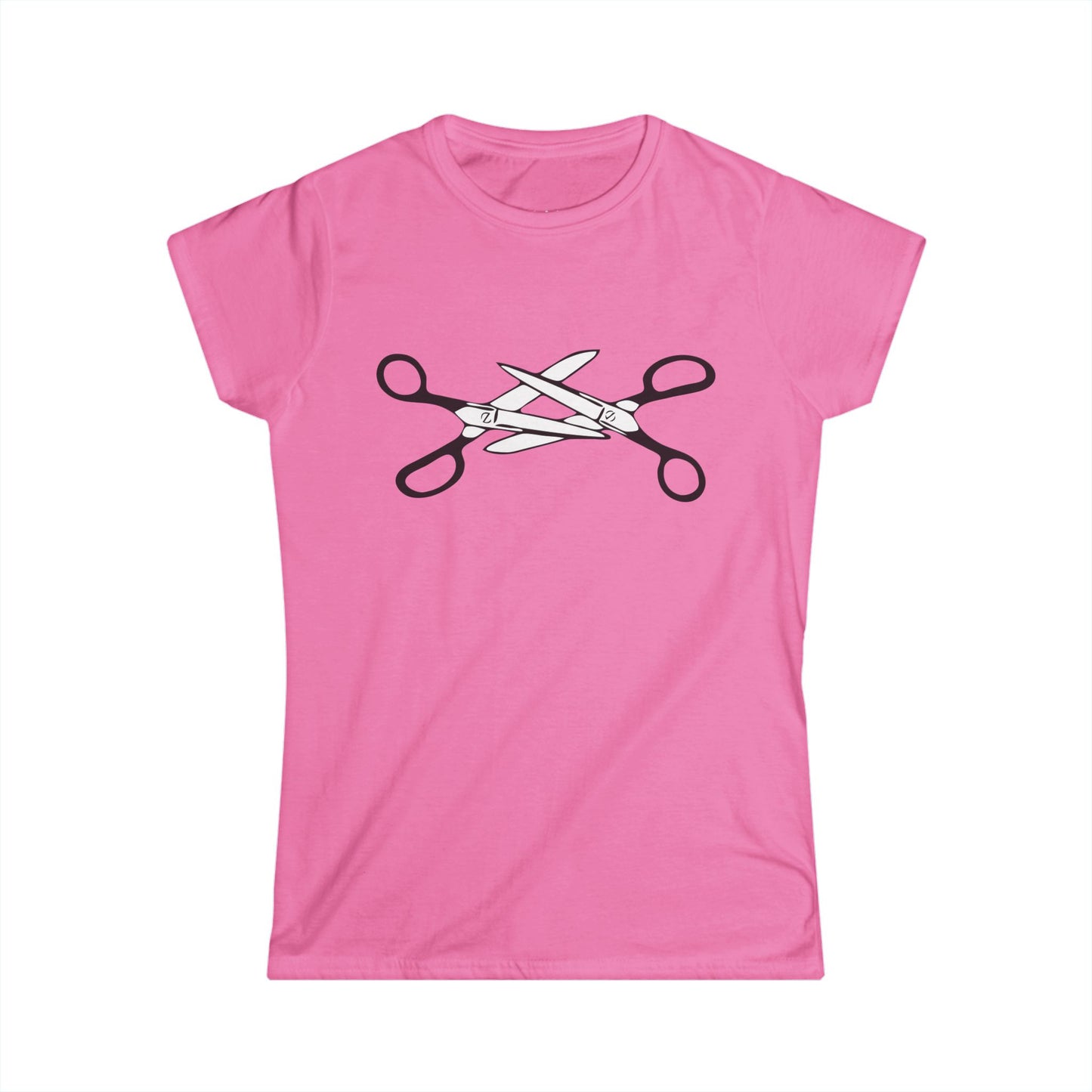 Scissors Women's T-shirt - LGBTQIA+ Lesbian Pride Scissors Tee, Funny Queer Gay Shirts, Pride Parade Apparel Cotton Tshirts