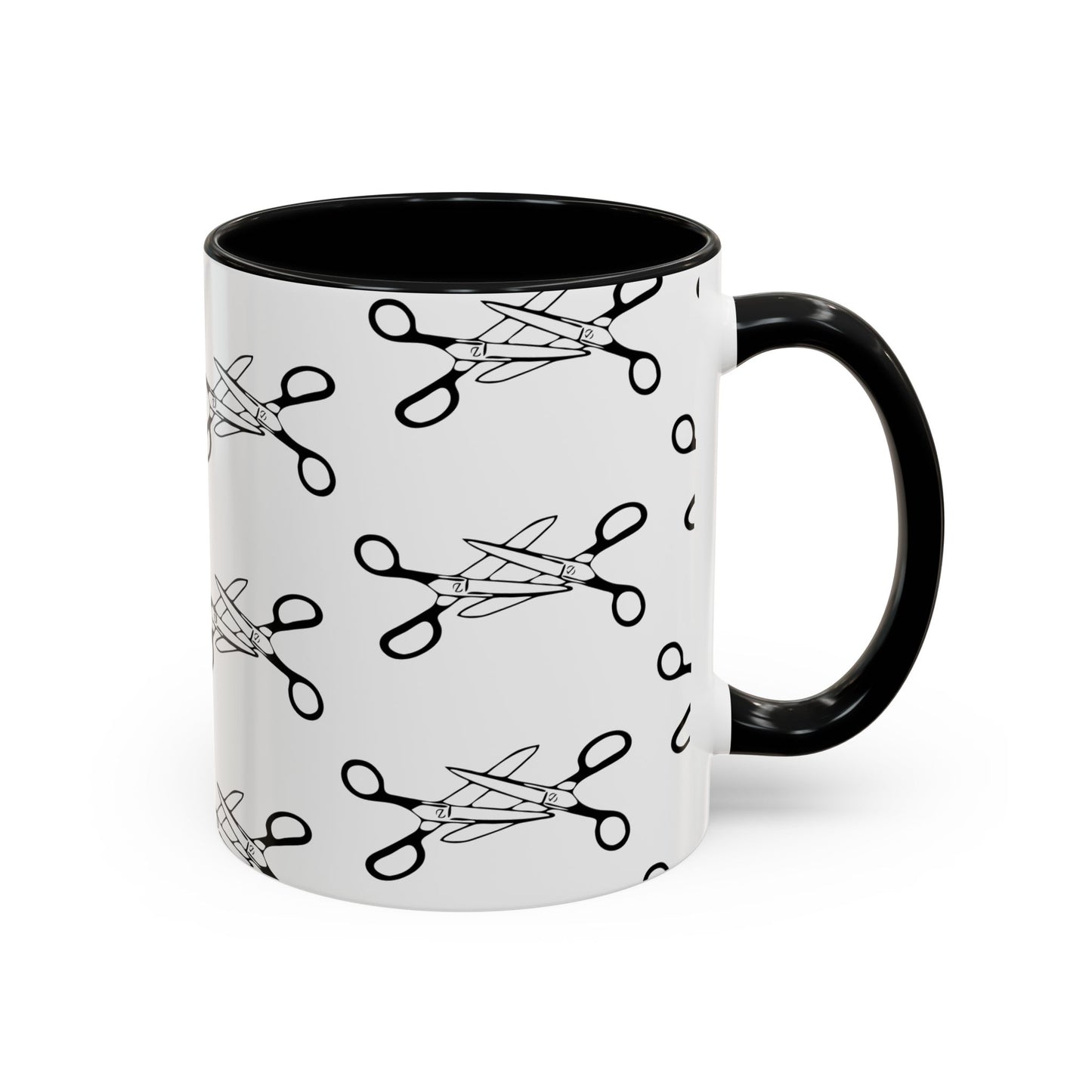 Scissors Ceramic Coffee Mug, LGBTQIA Lesbian Queer Ceramic Mugs, Kitchen Drinkware Funny Pride Tea Cups