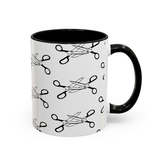 Scissors Ceramic Coffee Mug, LGBTQIA Lesbian Queer Ceramic Mugs, Kitchen Drinkware Funny Pride Tea Cups
