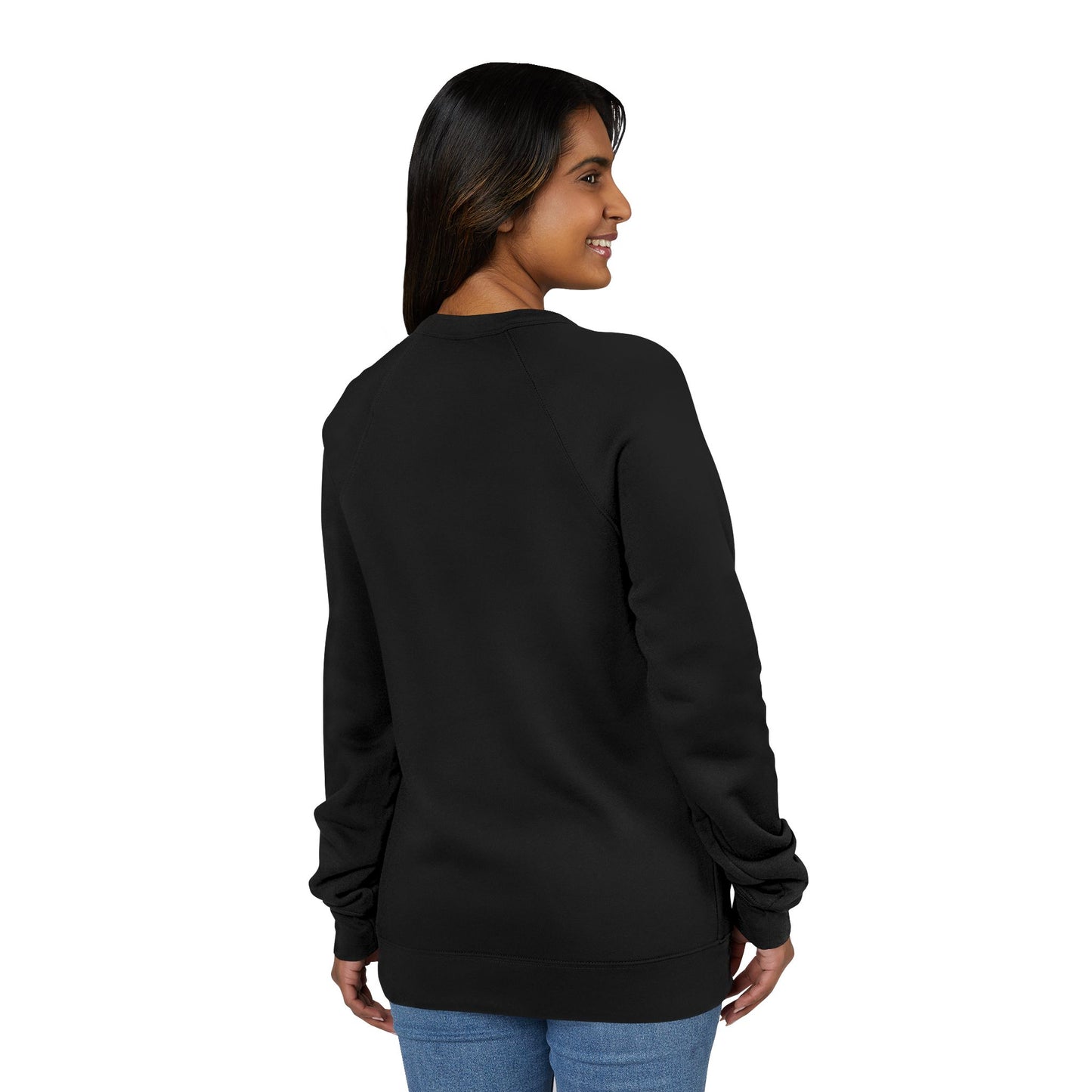 Starry Elephant Raglan Sweatshirt | Celestial Elephants Stars Crewneck Fleece Pullover Sweatshirts