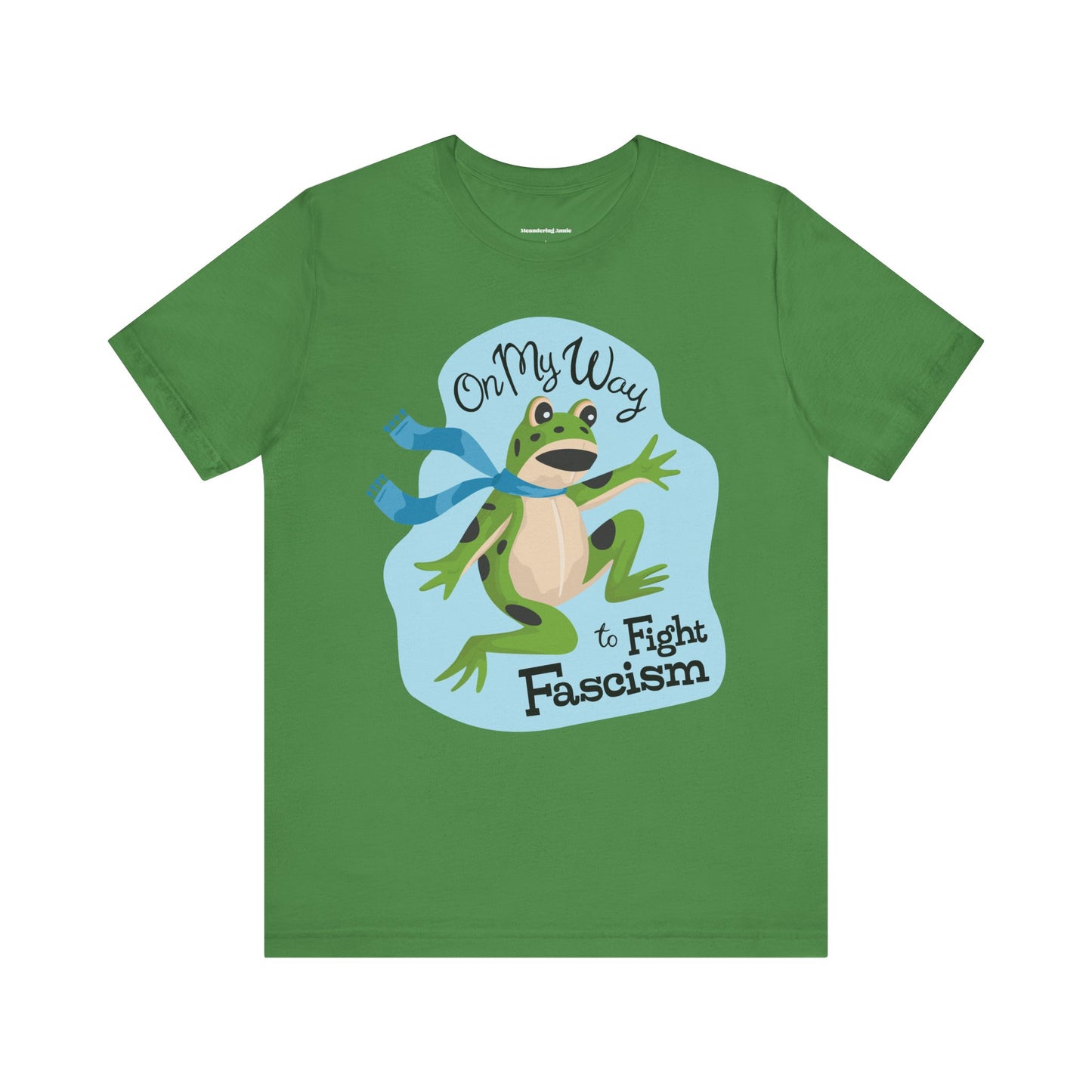 Protest Frogs Activist Tee - Frog Inflatable Costume T-Shirt, On My Way to Fight Fascism Political Humor Tees, Anti-Fascist Shirts