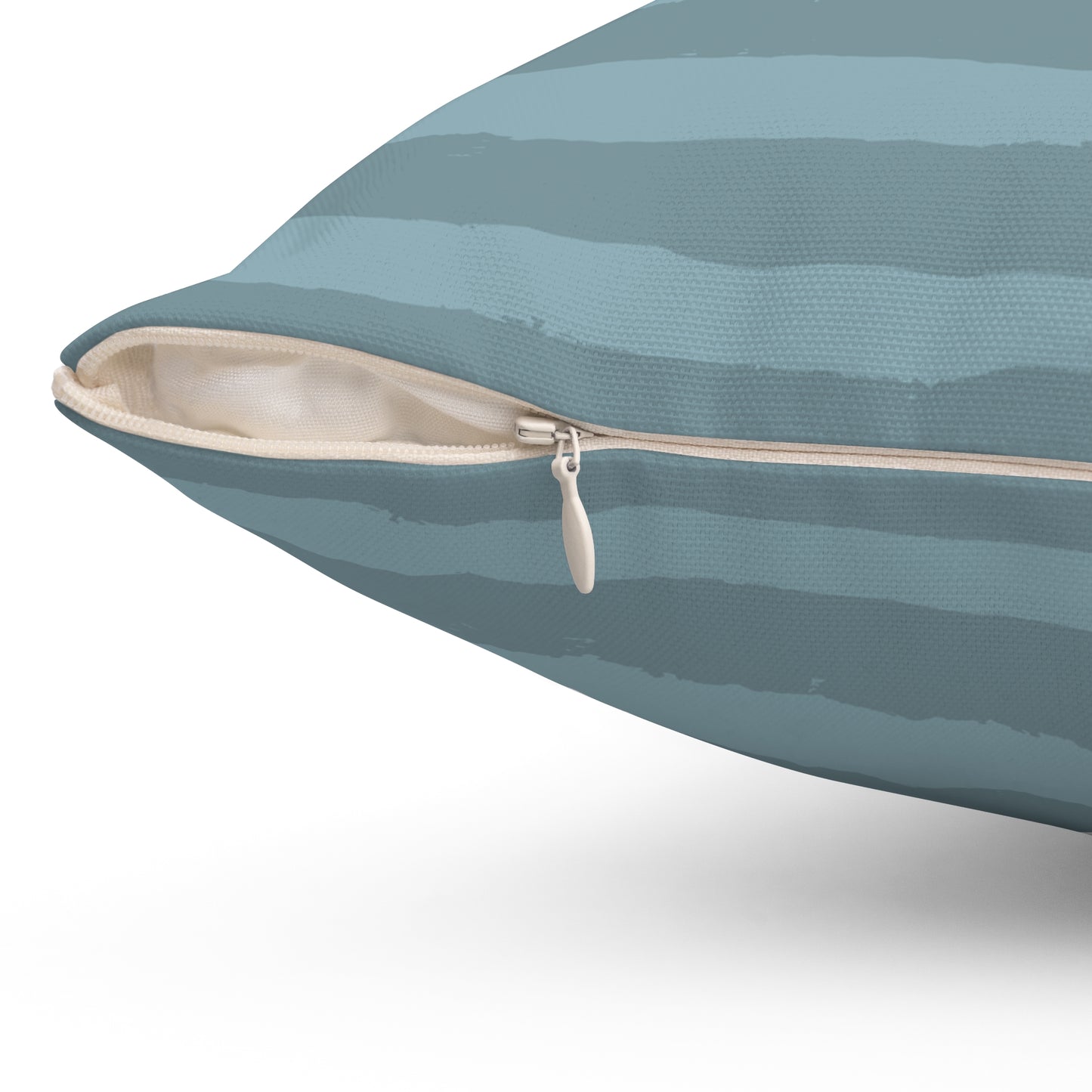 Cavalier King Charles Spaniel Dogs Square Throw Pillow, Pet Owner Home Decor, Blue Stripe Pillows, Dog Memorial Gifts