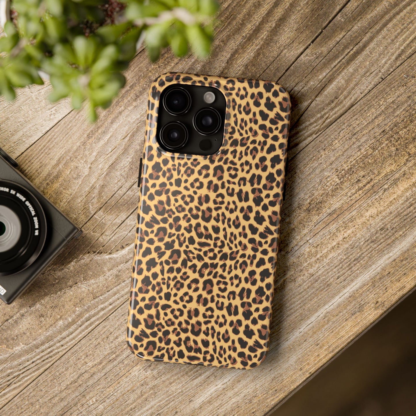Leopard Print Cell Phone Case, Tough Phone Cases, Safari Cheetah Animal Print Pattern