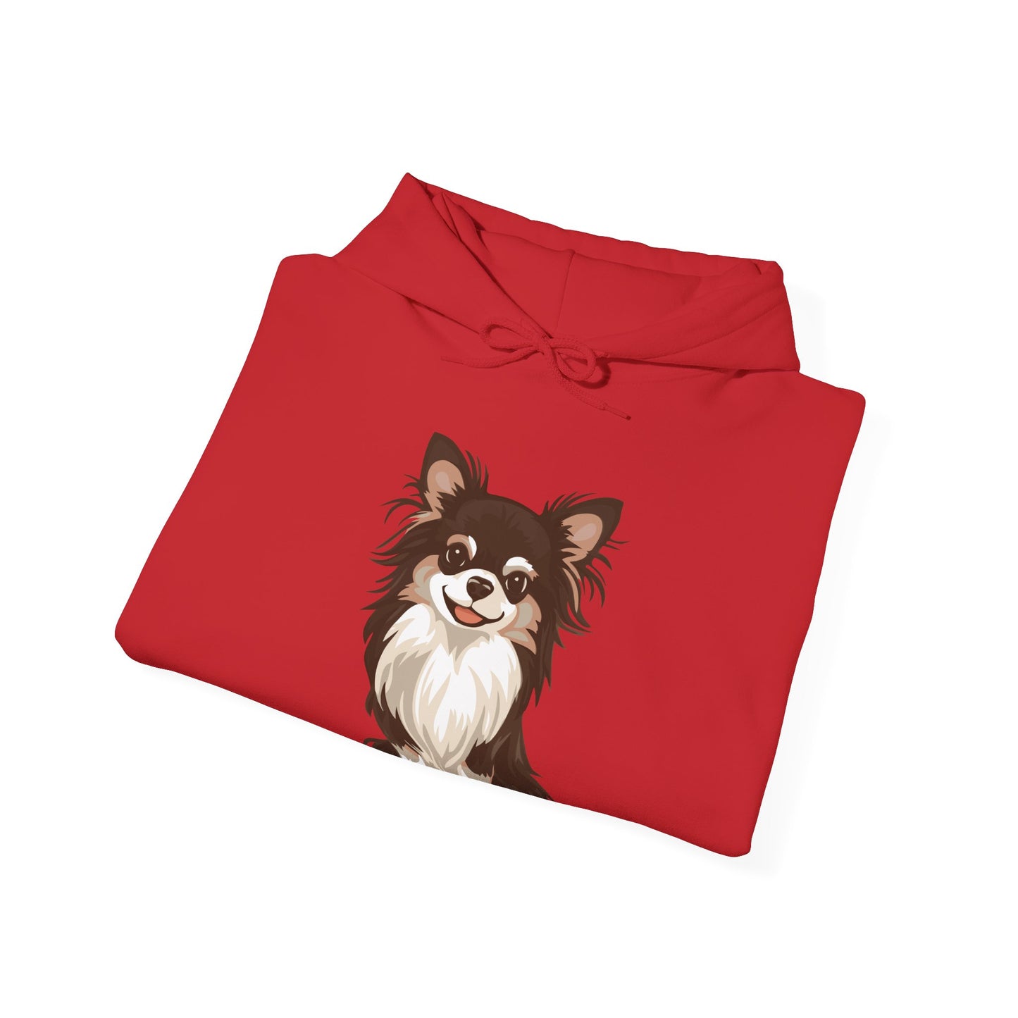 Long Haired Chihuahua Pullover Hoodie Hooded Sweatshirt Cute Chihuahuas Puppy Dog Pet Print Men Women Unisex