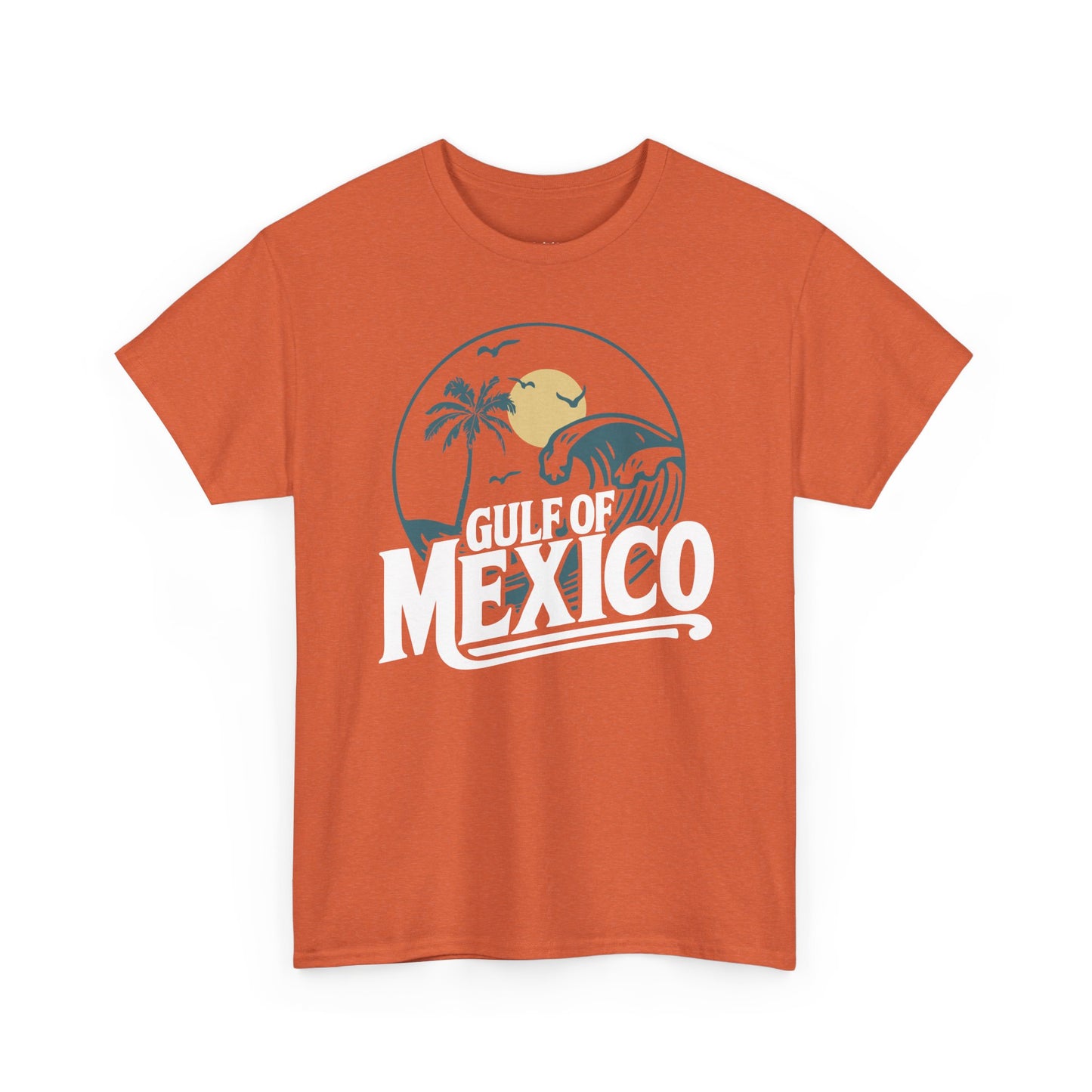 Gulf of Mexico Graphic Tee, Vintage Summer Shirt, Unisex Beachwear, Coastal Vibe Top, Perfect Gift for Travelers, Retro Travel T-Shirt