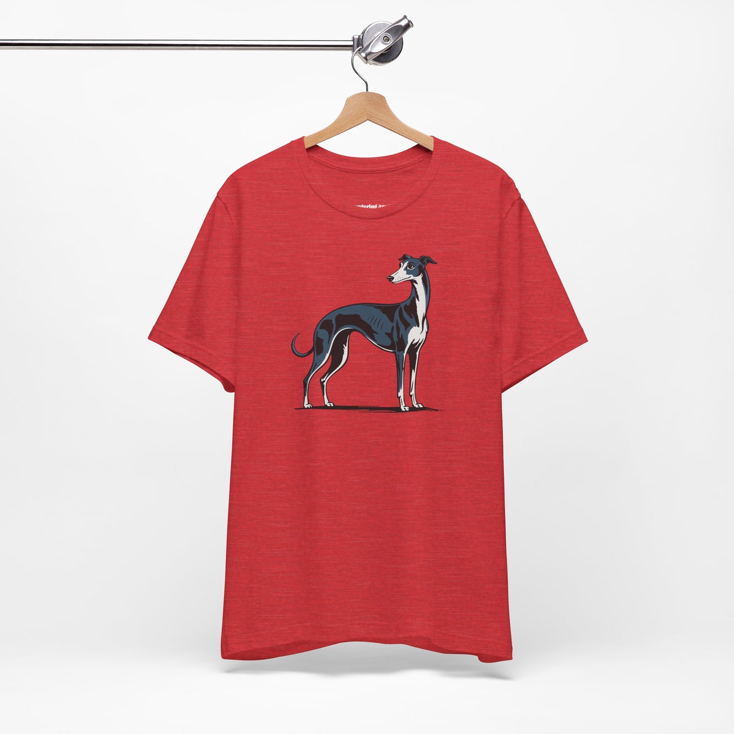 Greyhound Dog Illustration T-Shirt | Pet Owner Breed Cotton Tee, Unisex Short Sleeve Dogs Shirts, Mens Womens Apparel