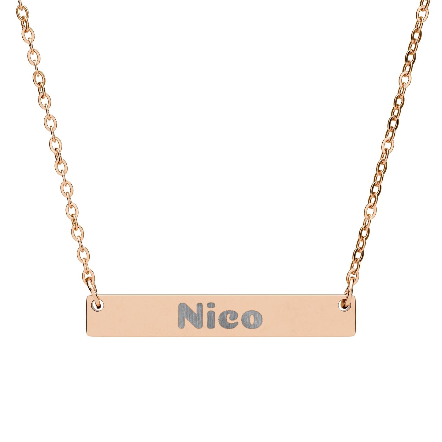 Personalized Necklace with Engraving, Custom Engraved Name Phrase Jewelry, Meaningful Gift, Personal Necklaces, Unique Keepsake