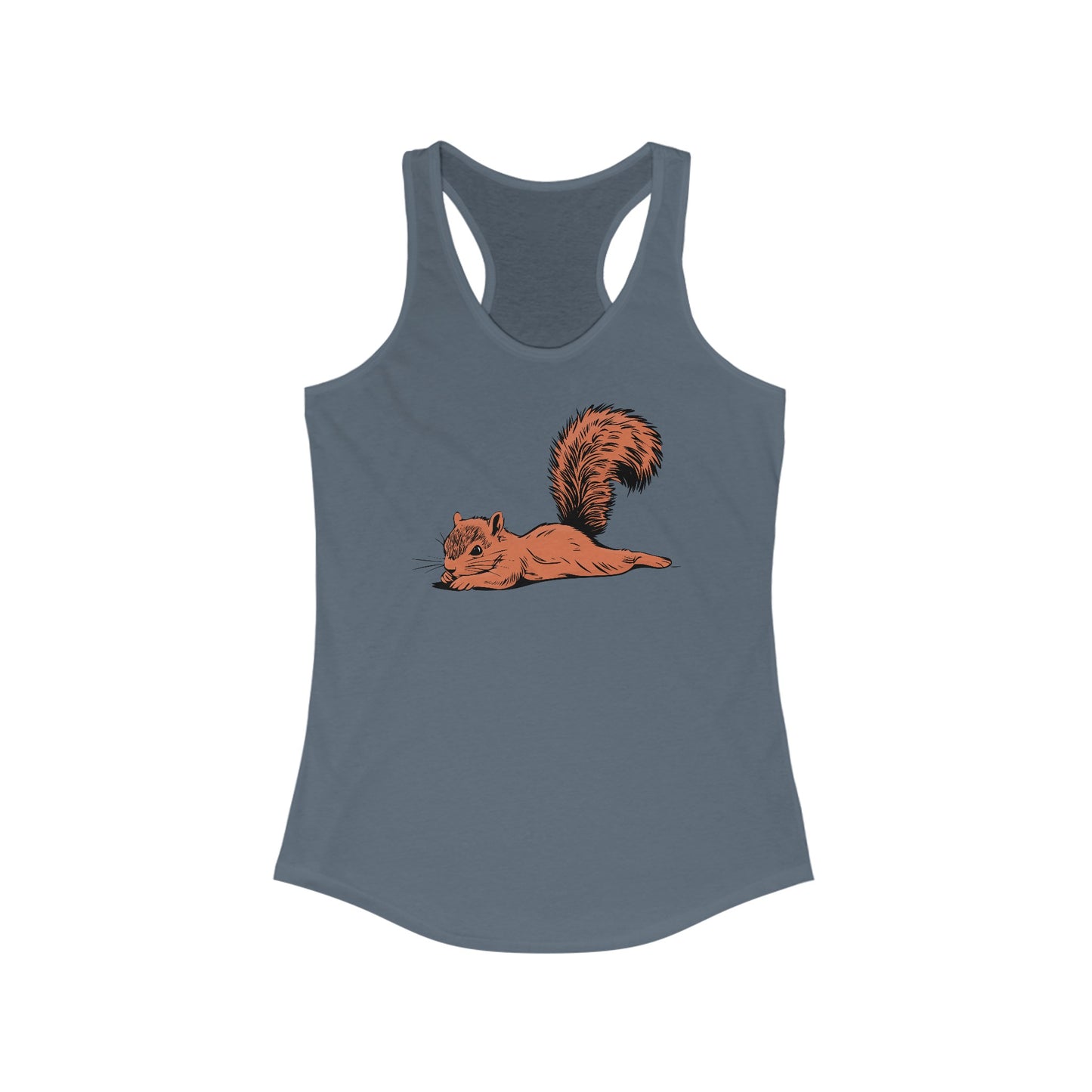 Just Chillin' Squirrel Spooting Tank Top Women's Ideal Racerback Tank