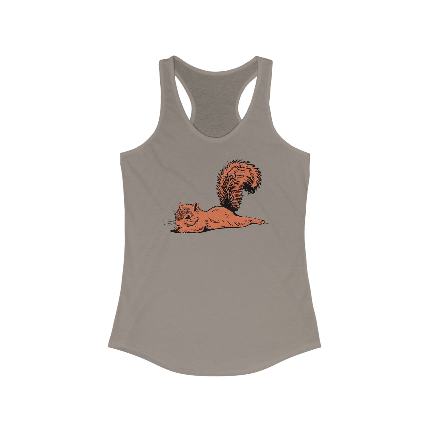 Just Chillin' Squirrel Spooting Tank Top Women's Ideal Racerback Tank