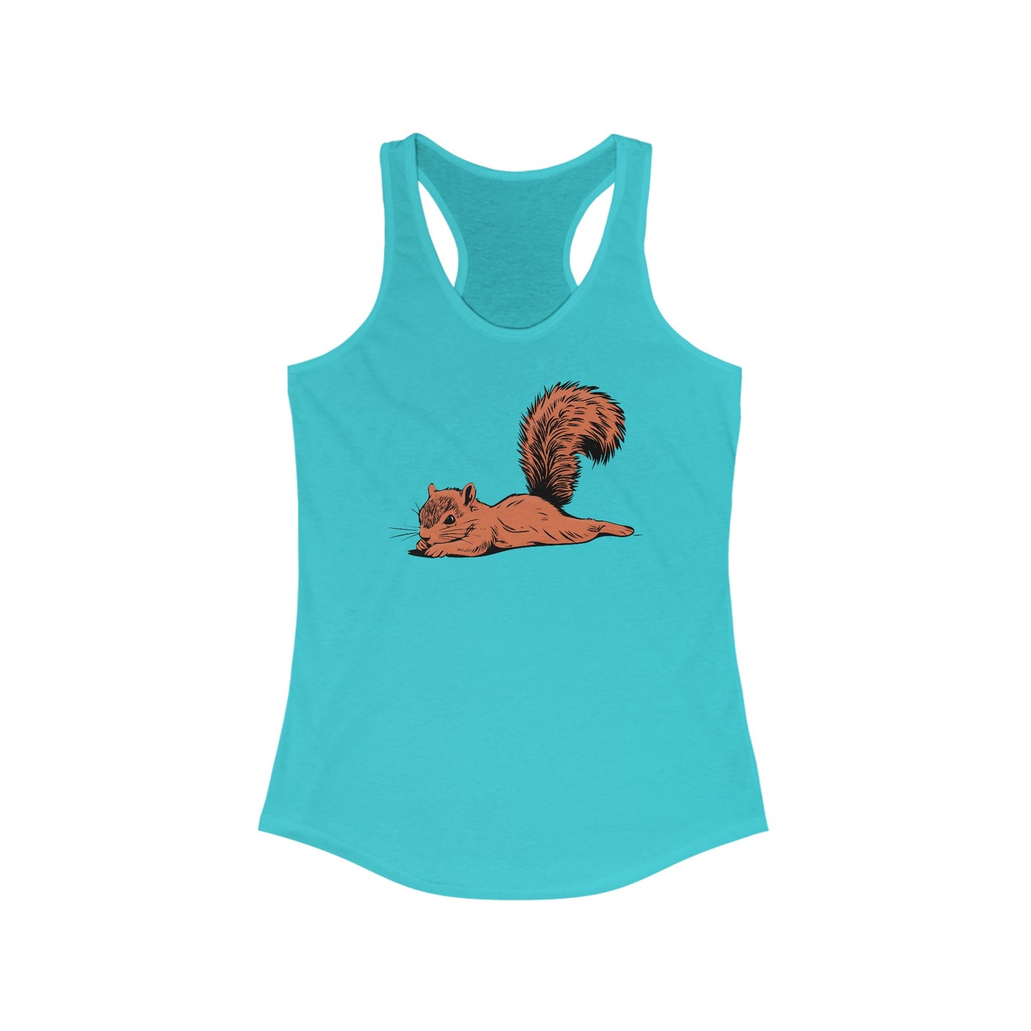 Just Chillin' Squirrel Spooting Tank Top Women's Ideal Racerback Tank