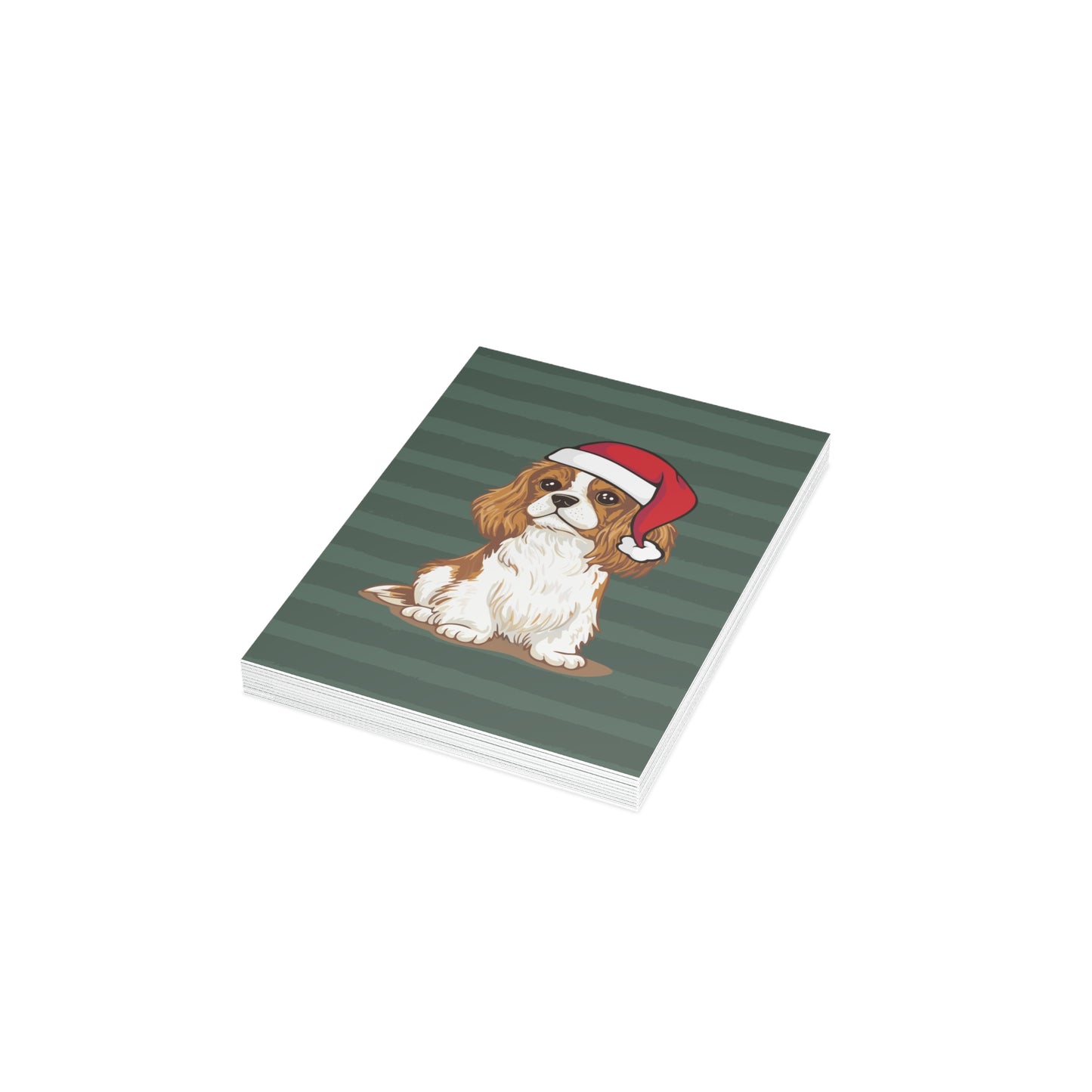 Christmas Cavalier King Charles Spaniel Dog Greeting Cards, Holiday Card 10, 30, 50 Pack + Envelopes