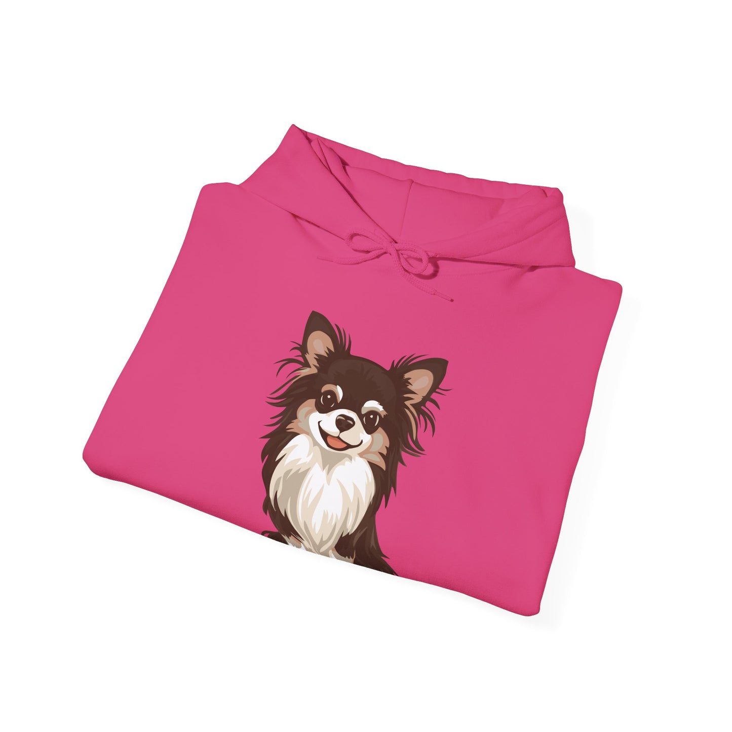 Long Haired Chihuahua Pullover Hoodie Hooded Sweatshirt Cute Chihuahuas Puppy Dog Pet Print Men Women Unisex