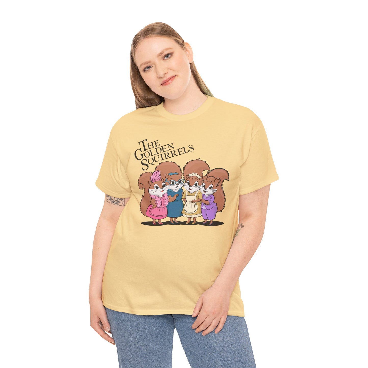 The Golden Squirrels T-shirt Unisex Heavy Cotton Tee Womens Golden Girls Funny Squirrel Shirt