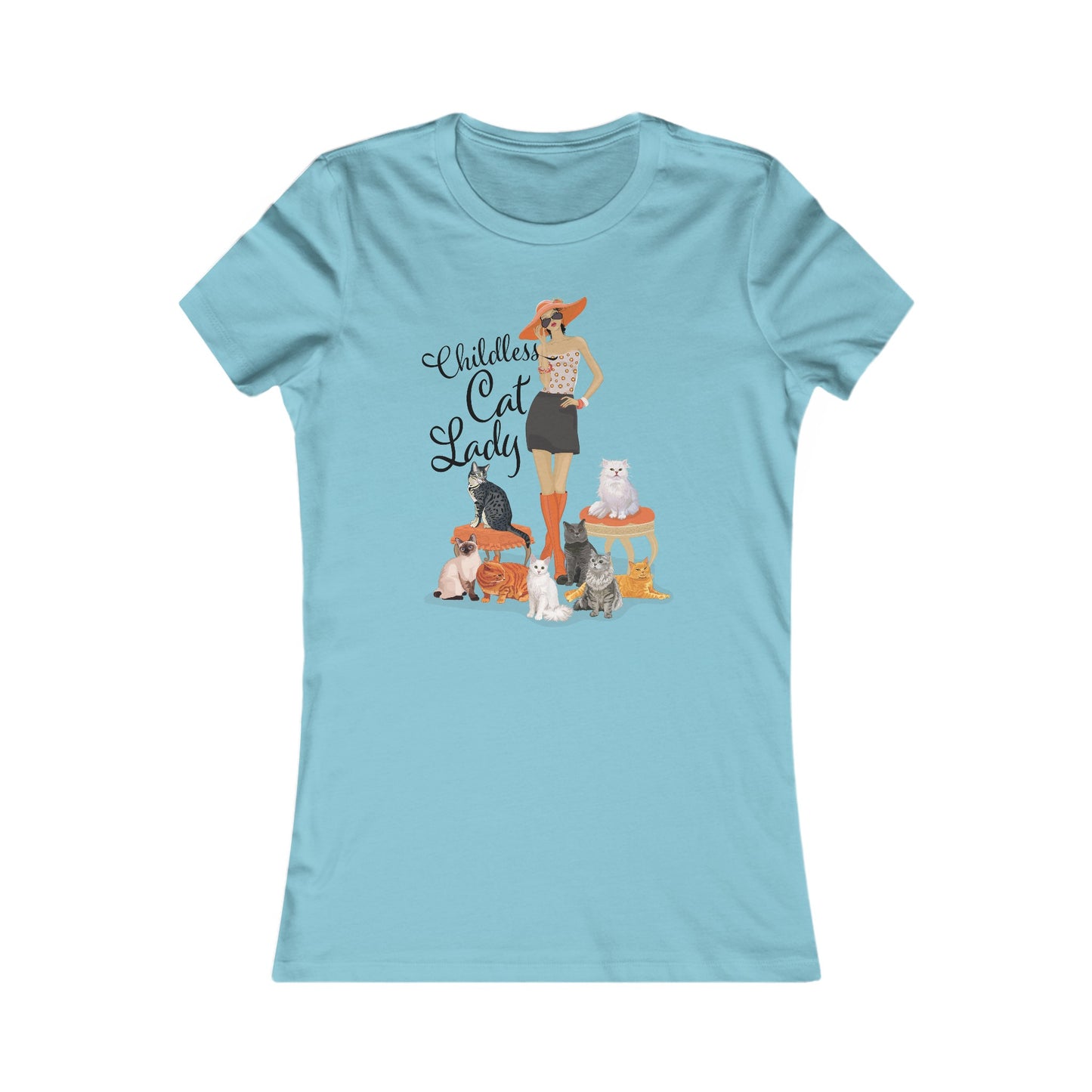 Childless Cat Lady Women's Fitted t-shirt - Crazy Cat Ladies Cat Mom Fitted Tshirt