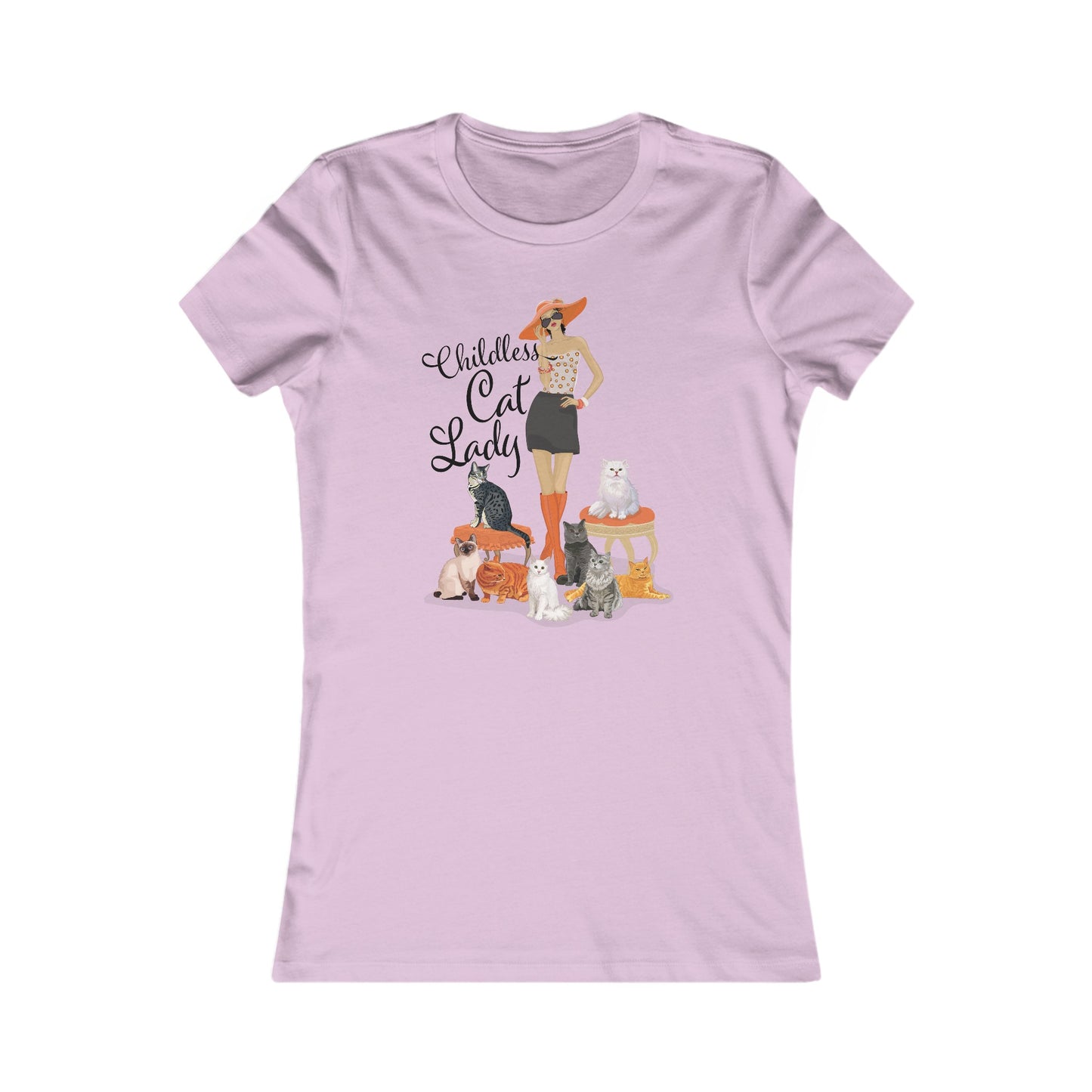 Childless Cat Lady Women's Fitted t-shirt - Crazy Cat Ladies Cat Mom Fitted Tshirt