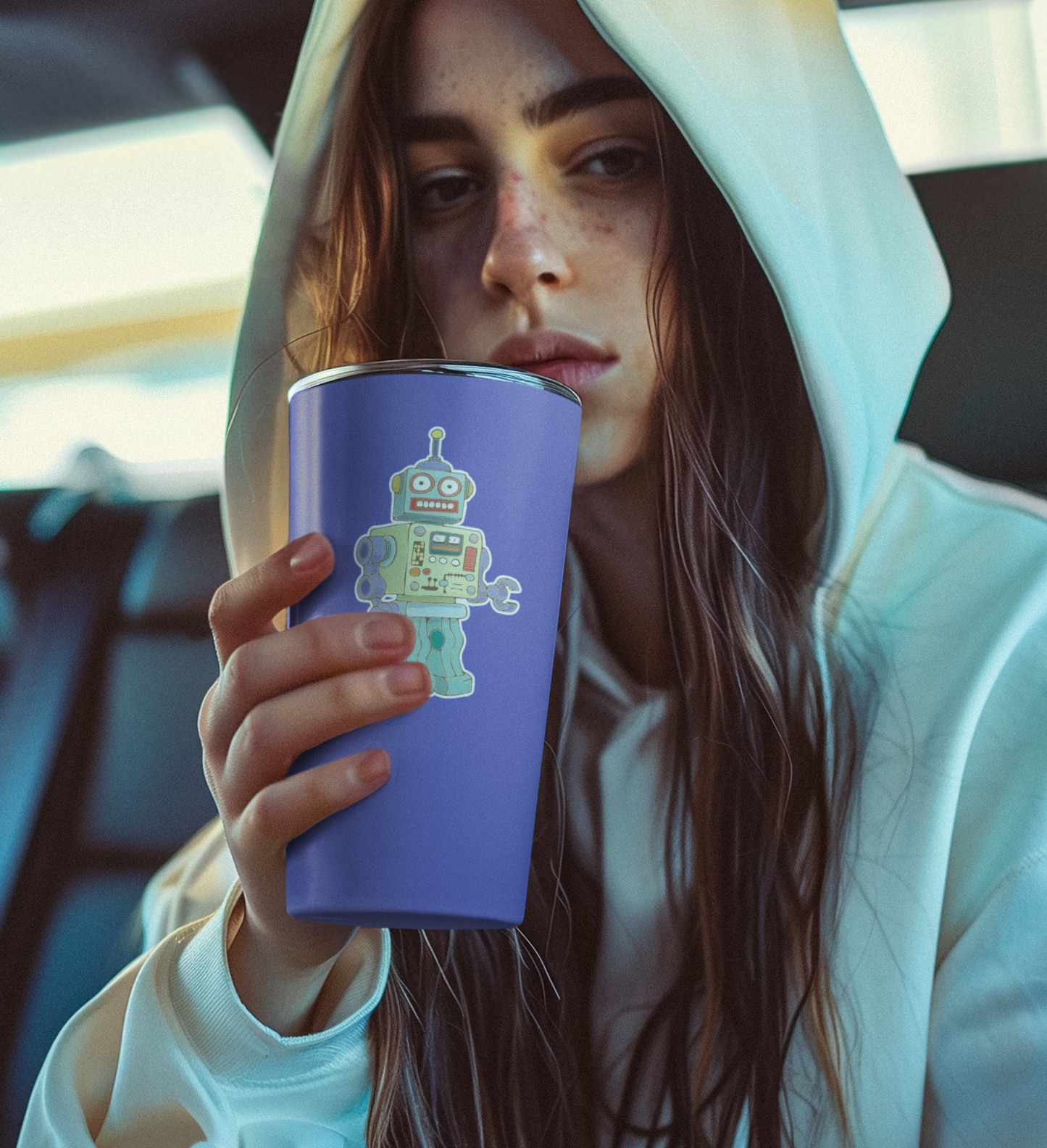 Retro Robot Sticker - Waterproof, Fade-Resistant Decal Stickers Colorful Robots