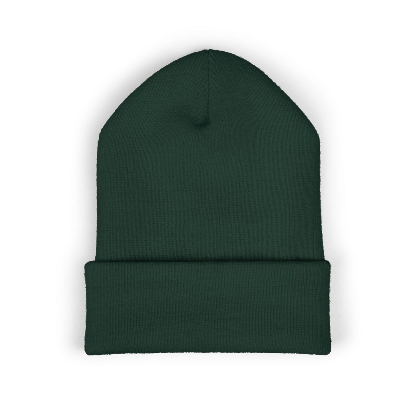 Clover Shamrock Cuffed Beanie, Cozy Winter Hat, St. Patrick's Day Gift, Outdoor Accessory, Embroidered Beanies