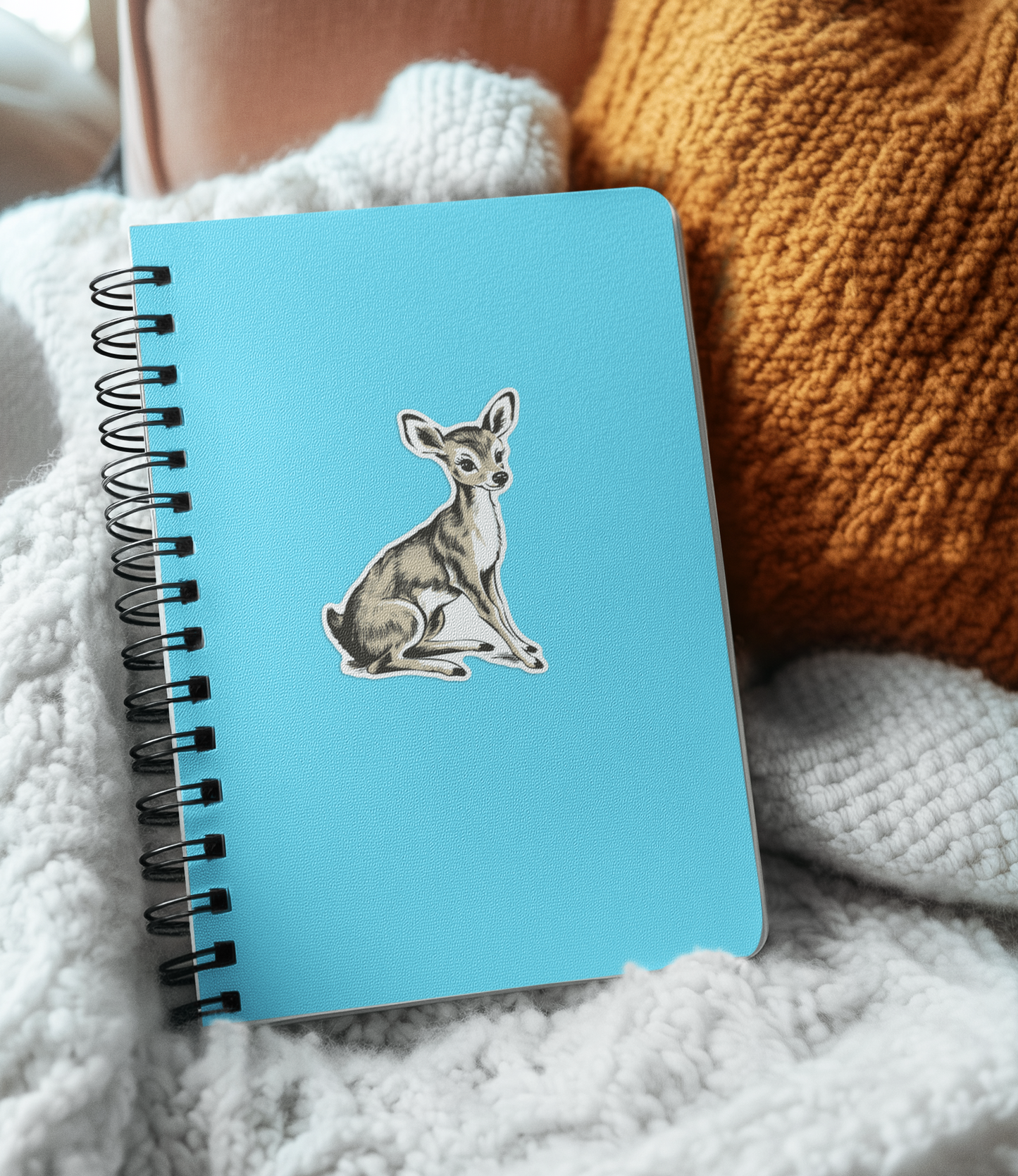 Deer Forest Animal Sticker - 3" Little Doe Woodland Animals Vinyl Stickers Waterproof Cute Foxes Decal Stickers, Nature Lover Gifts