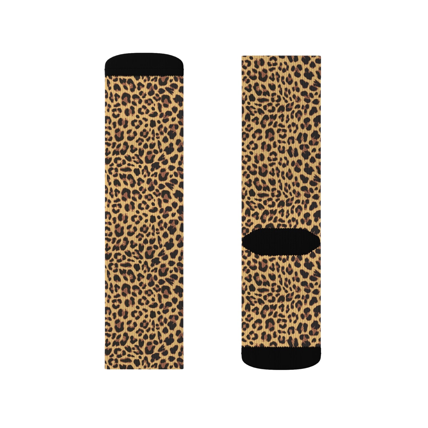 Leopard Print Socks - Womens Cheetah Animal Print Socks - Small, Medium, Large Soft Socks