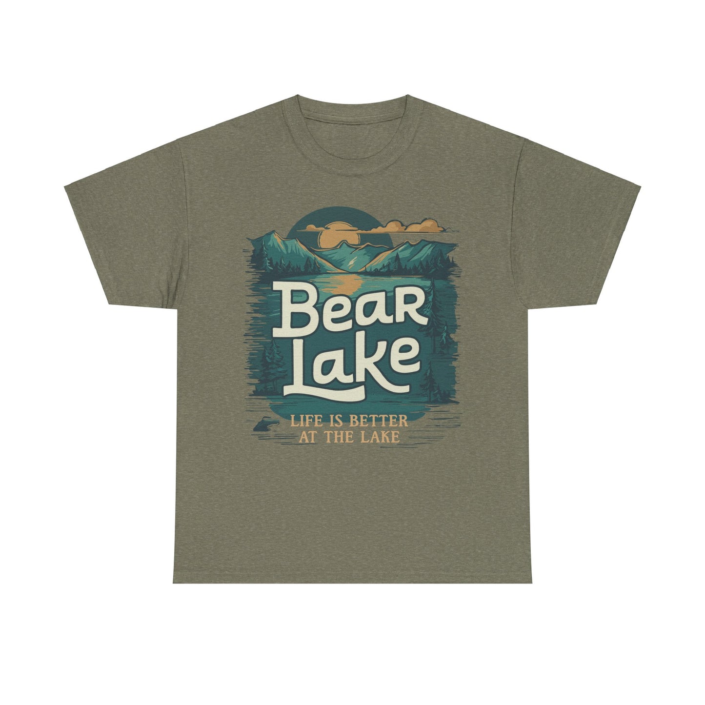 Bear Lake Travel Vacation T-shirt Unisex Mens Womens Heavy Cotton Tee - Utah Idaho Travel Graphic Tees