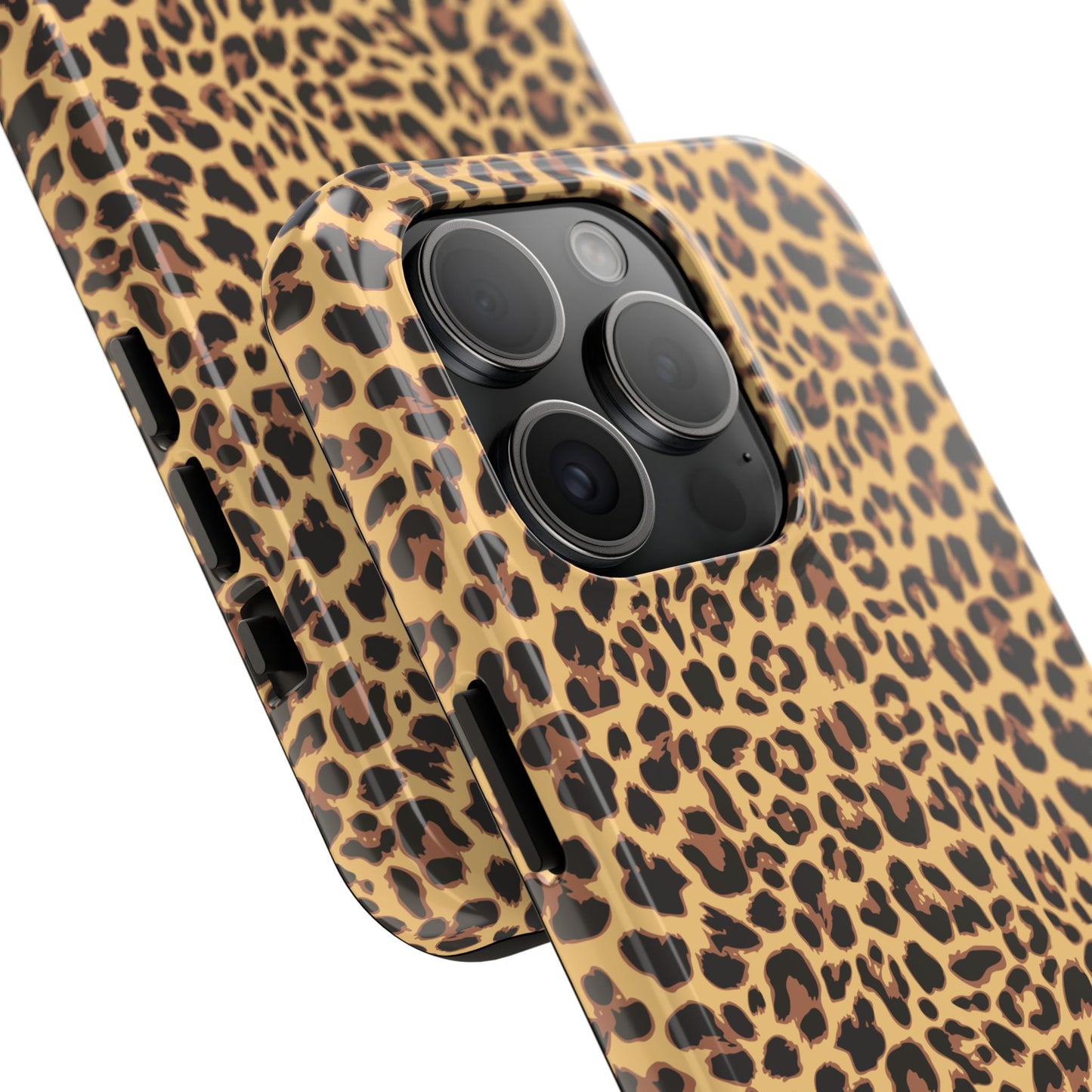 Leopard Print Cell Phone Case, Tough Phone Cases, Safari Cheetah Animal Print Pattern