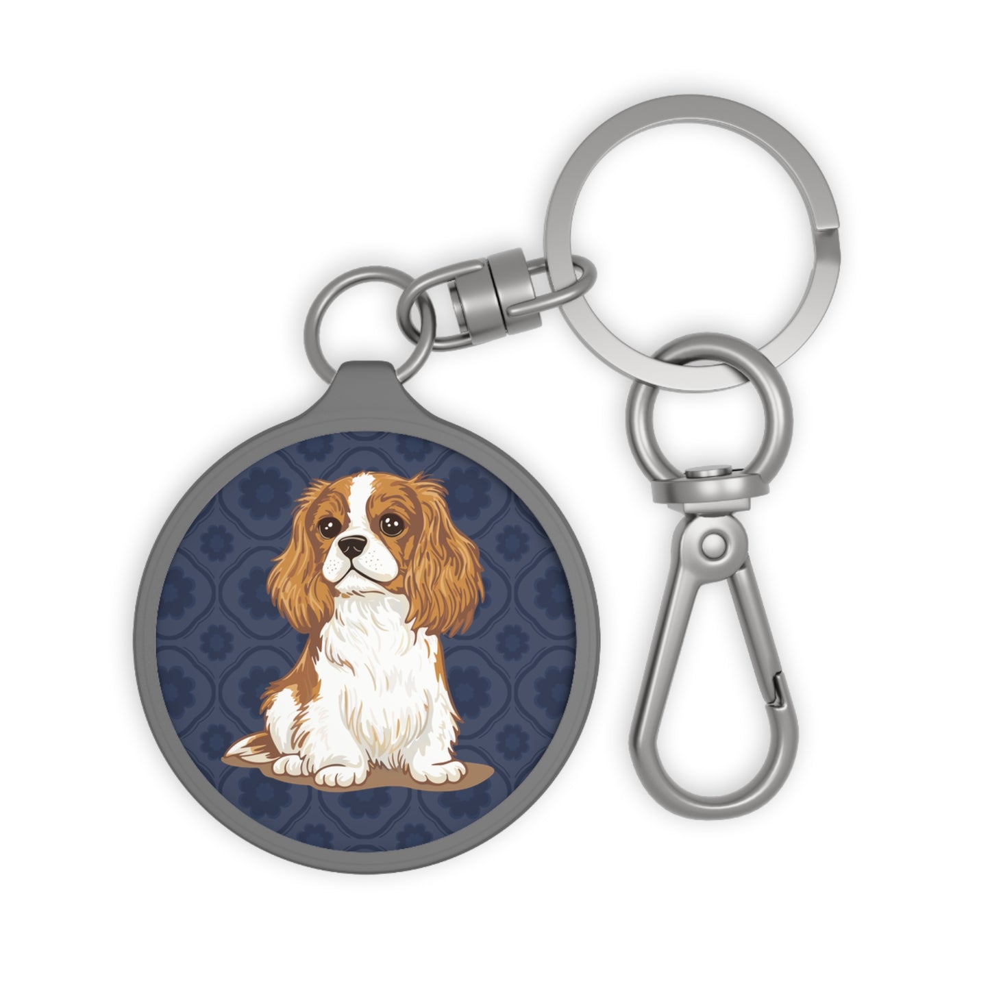 Cavalier King Charles Spaniel Dogs Keyring Tag, Dog Breed Keychain, Cavaliers Pets Key Chain Clip Ring, Pet Owner Gifts