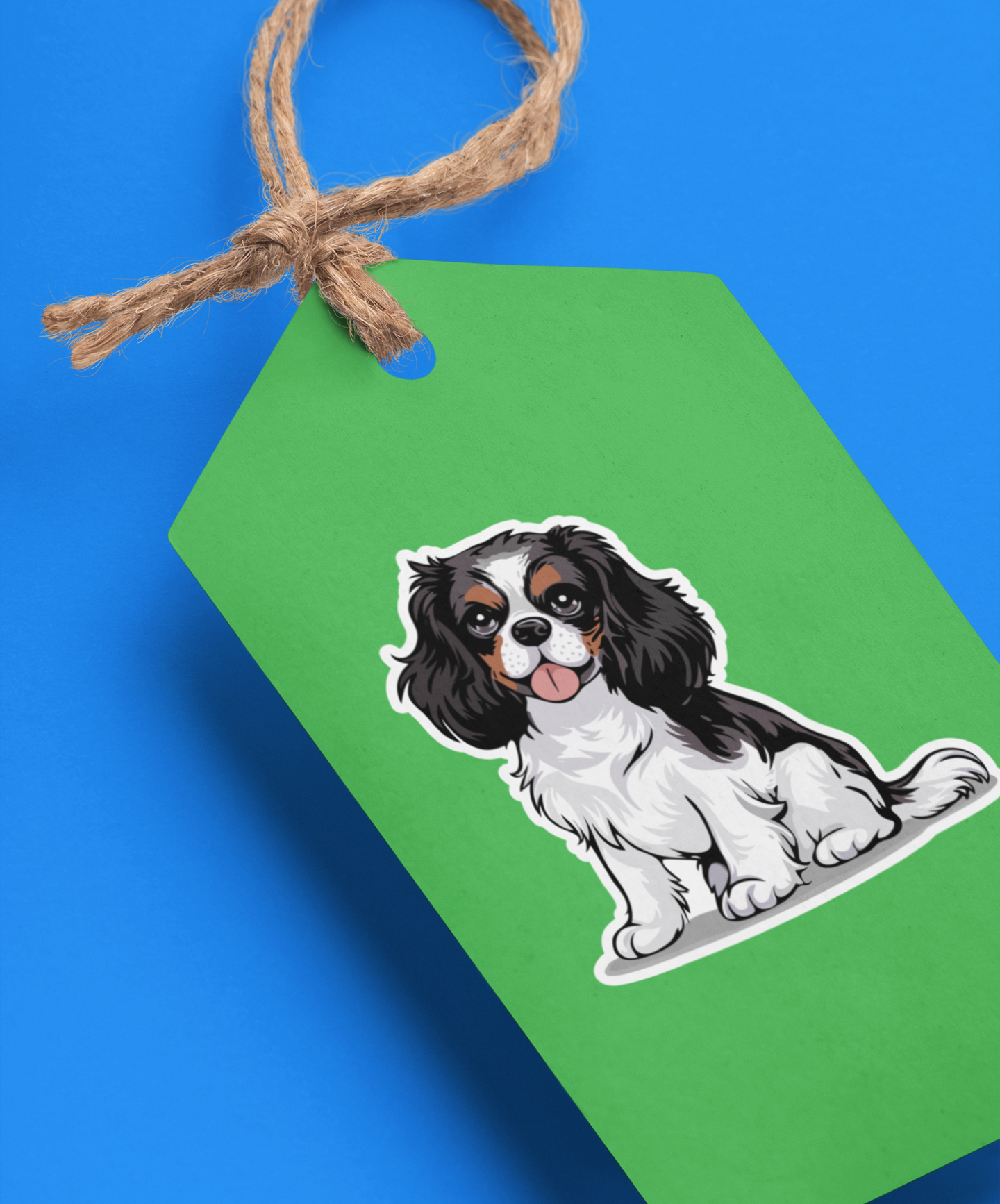 Small 1/2" or 1" Cavalier King Charles Spaniel Dog Sticker Sheets, 24 Stickers Per Sheet - Waterproof, Fade-Resistant Decals