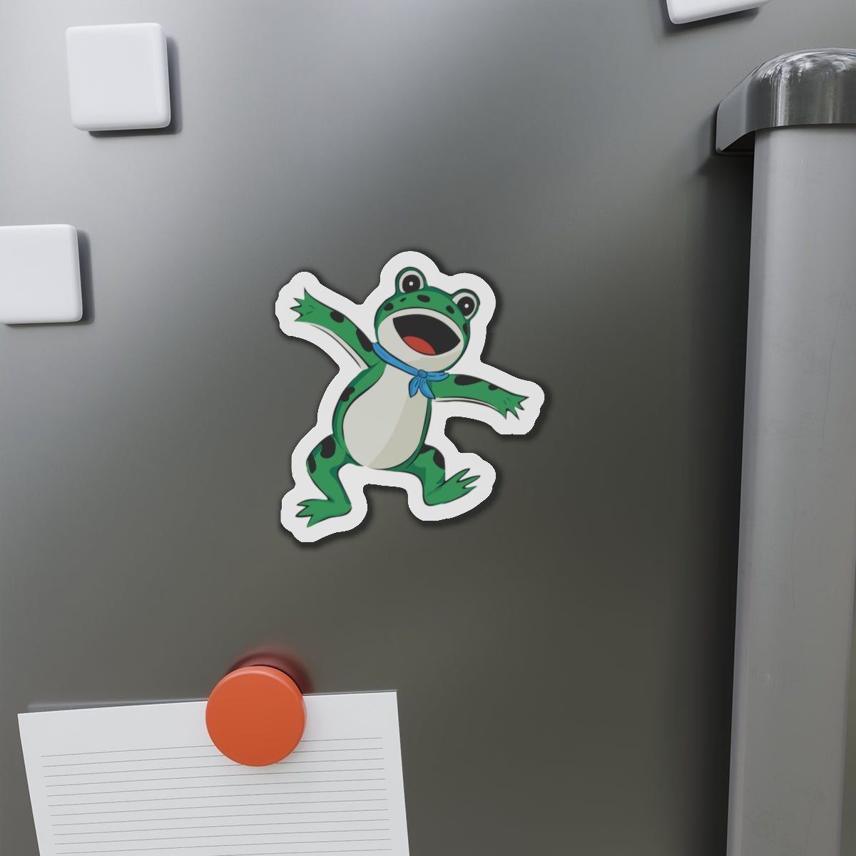 Activist Frogs Magnet, Inflatable Frog Blow-Up Costume Magnets, Political Humor, Funny Leftist Liberal Anti-Fascist Fridge Car