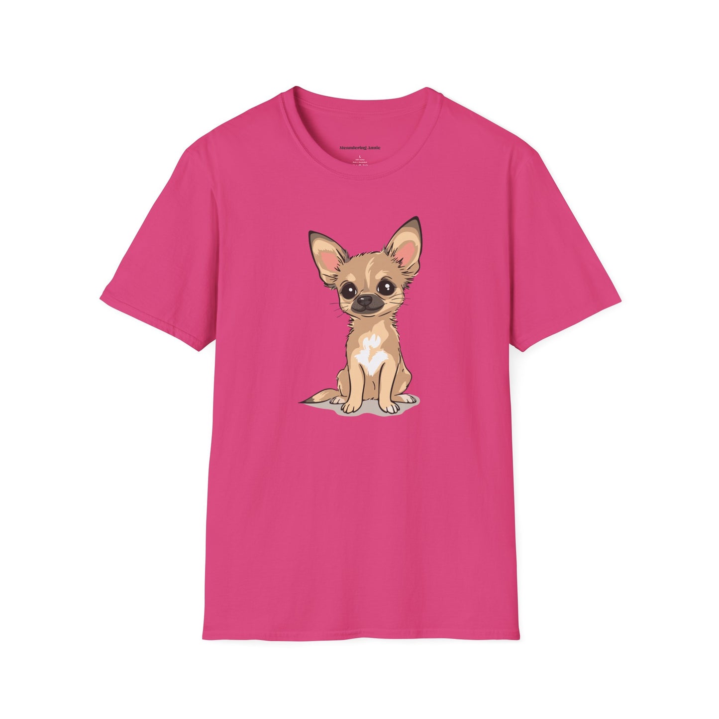 Twila Chihuahua Puppy Dog T-Shirt - Mens Womens Unisex Cotton Chihuahuas Dogs Pet Short Sleeve Tee Puppies Design Shirts